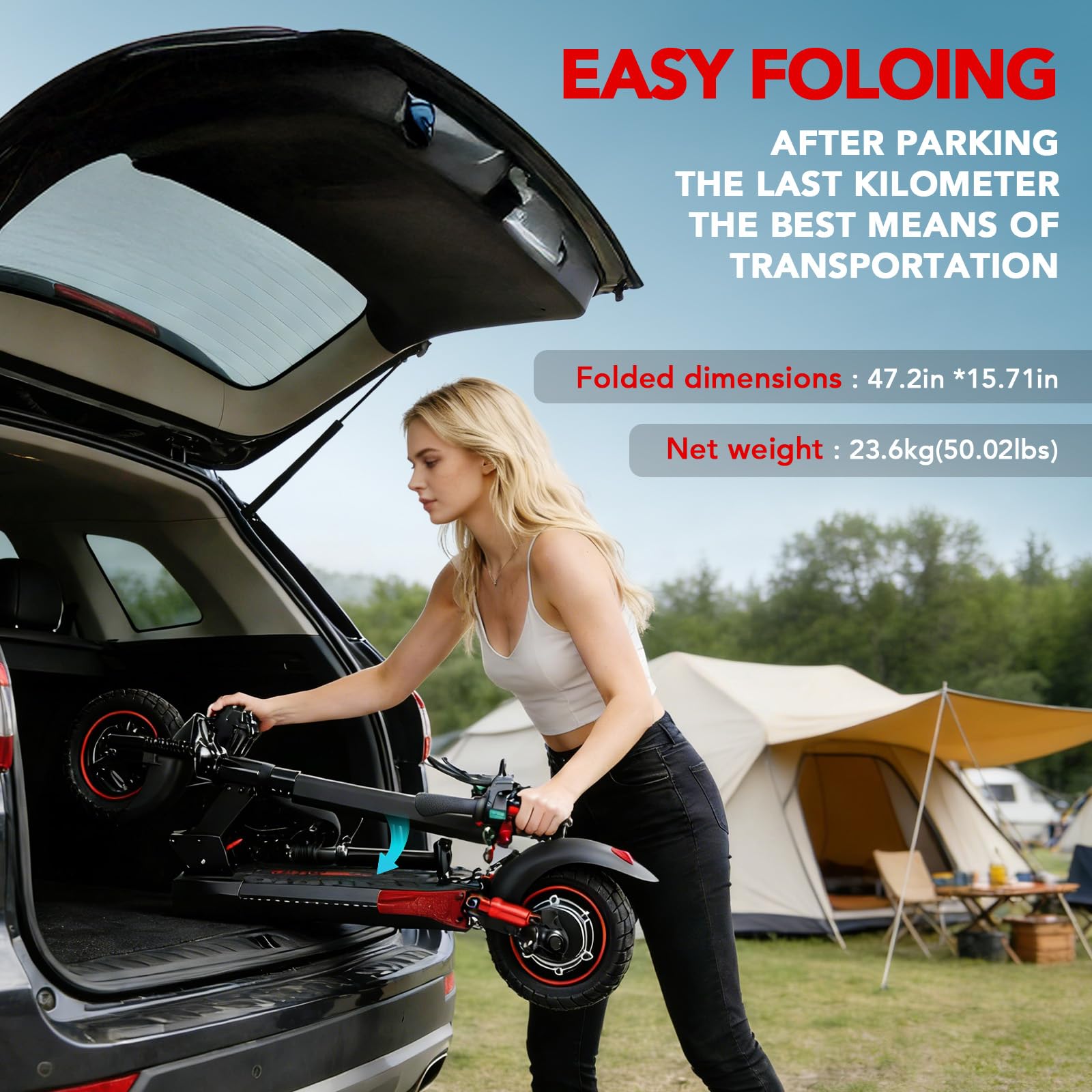 Electric Scooters for Adults with seat,25-30mph Fast Speed, 20-28 Miles Range,10" Off-Road Tires, Duty 300+ lbs,Foldable E-Scooter Adults for Commuting & Outdoor Riding,J01