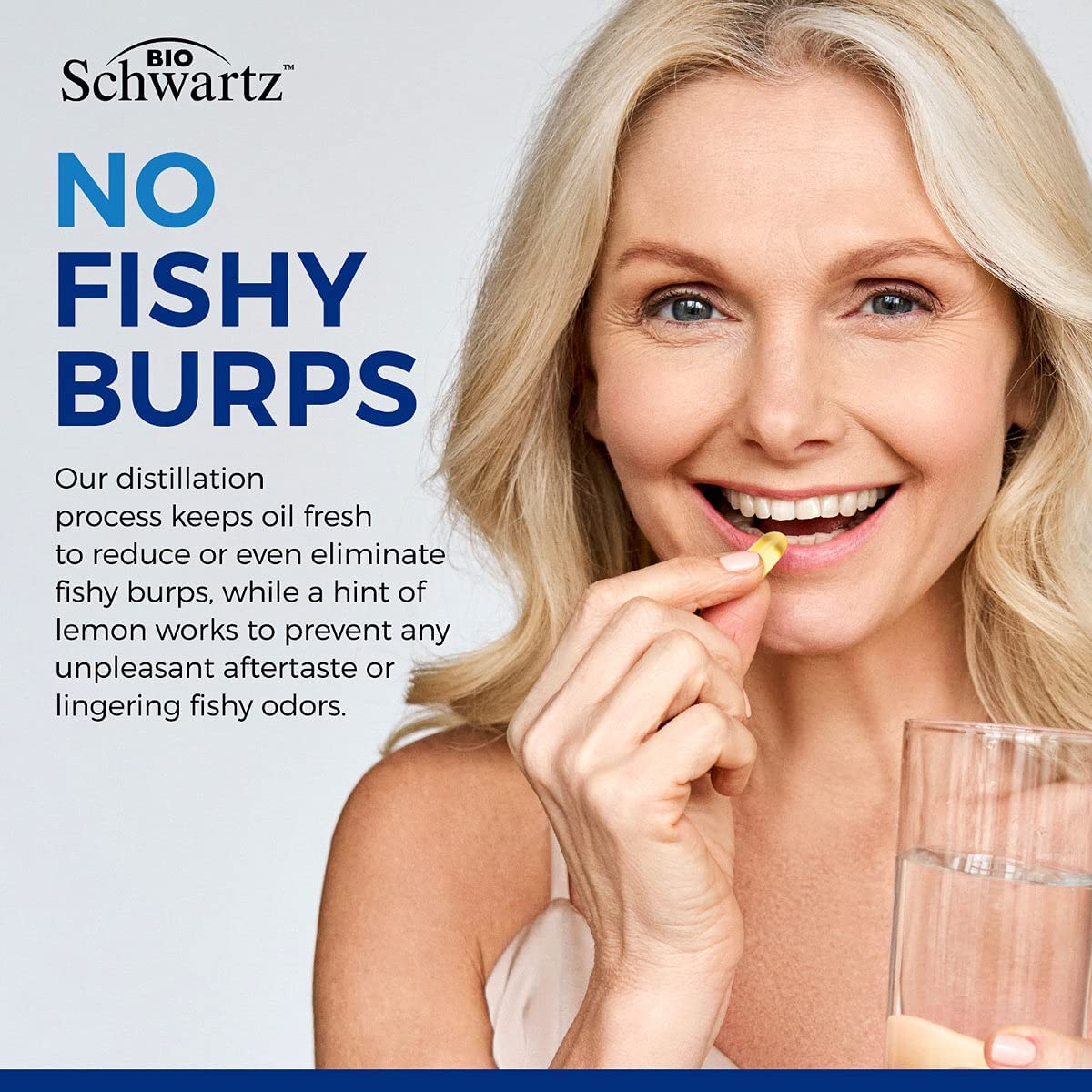 Omega 3 Fish Oil Supplement - 1200mg EPA and 900mg DHA Fatty Acid Per Serving from Wild Caught Fish - Supports Joint, Eyes, Brain & Skin Health - Burpless Lemon Flavor, Gluten-Free, 180 Softgels