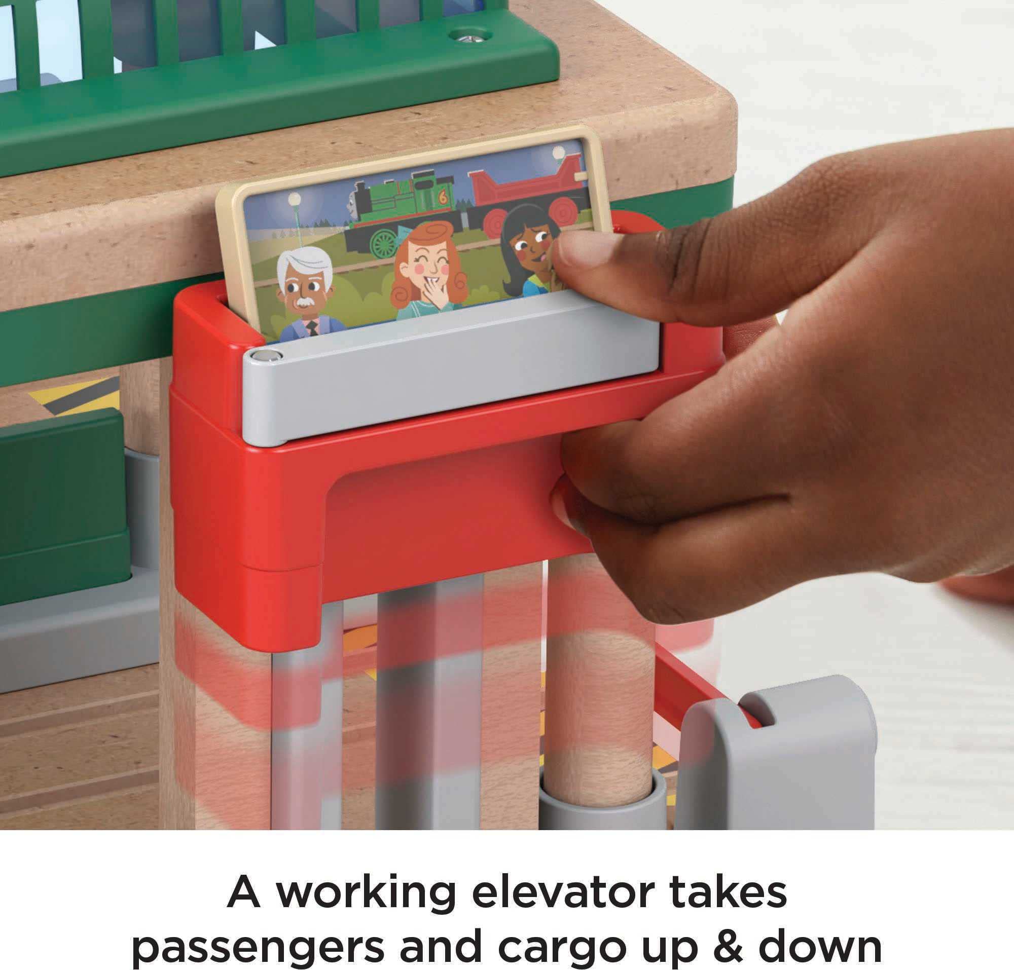 Thomas & Friends Wooden Railway Toy Train Set Knapford Station Passenger Pickup Wood Playset for Preschool Kids Ages 3+ Years