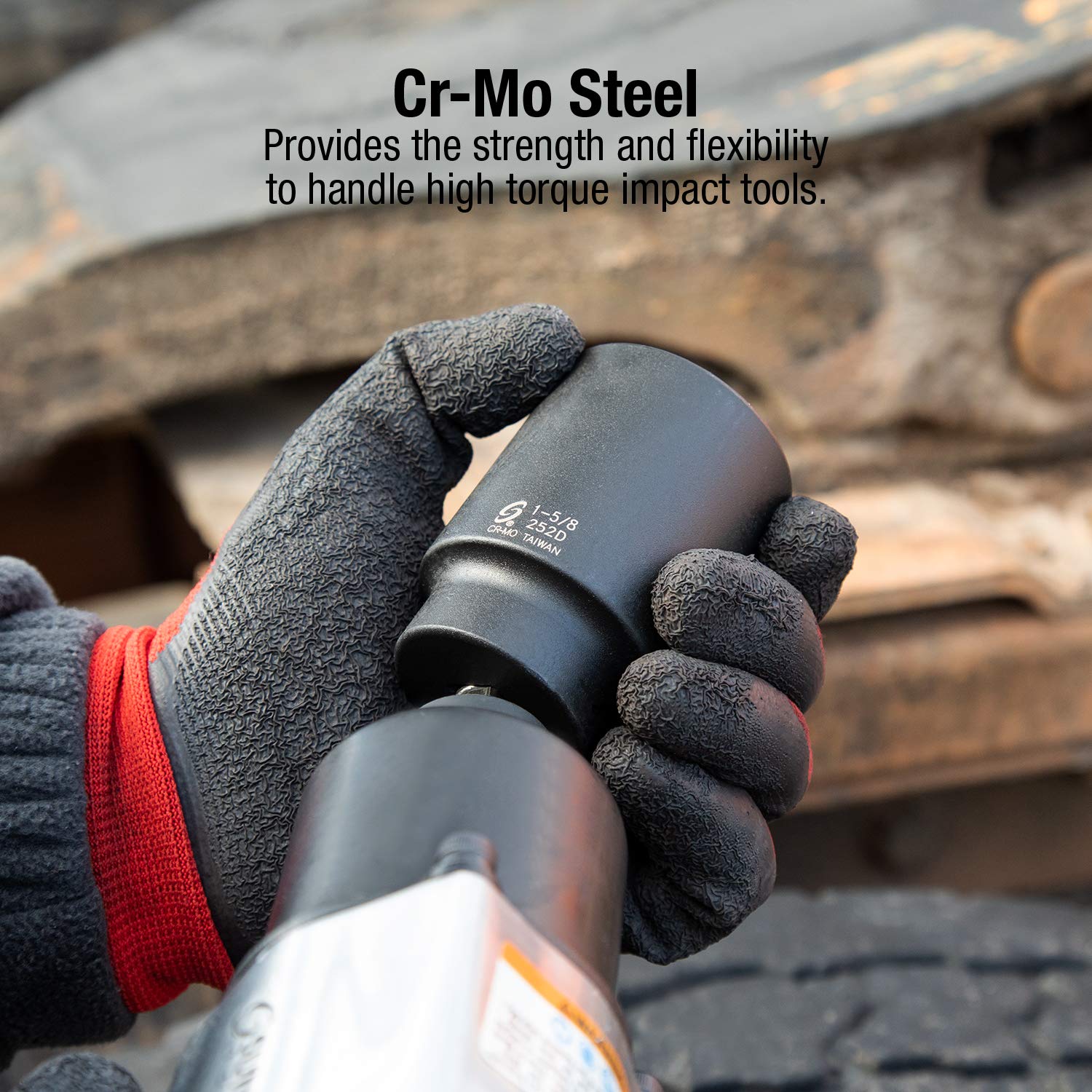 SUNEX TOOLS 252D 1/2-Inch Drive by 1-5/8-Inch Deep Impact Socket