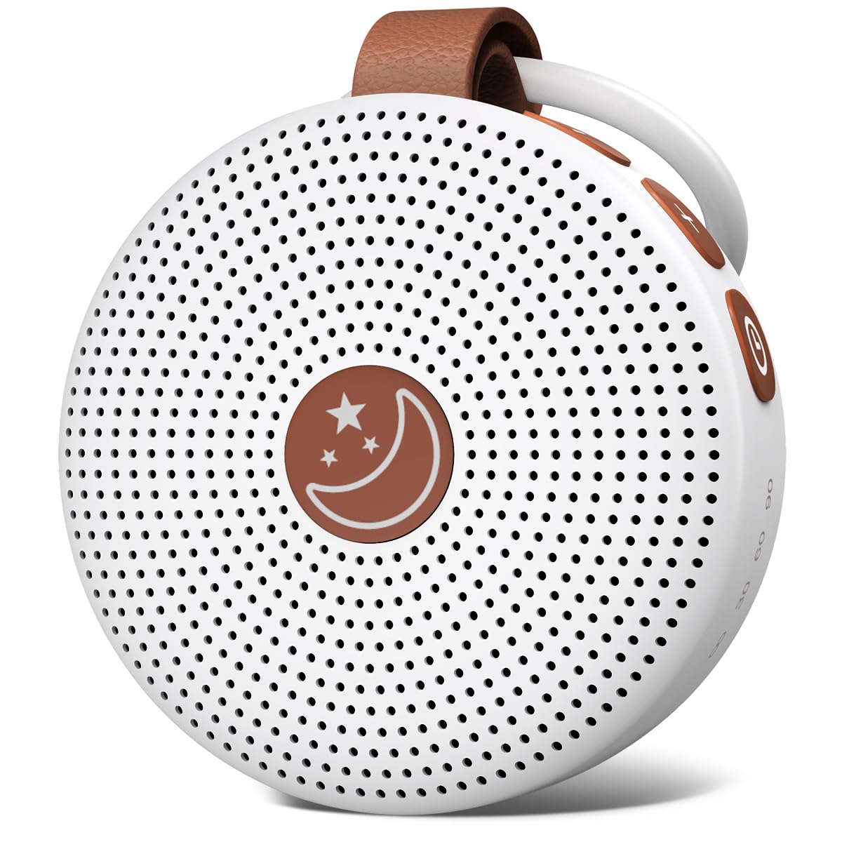 Mini Shushing Sound Machine Portable Baby White Noise Machine Brown Noise Machine 30 Soothing Sounds for Kids Adults Auto-Off Timer 32 Volume Levels Battery Sleep Machine for Home Office Privacy