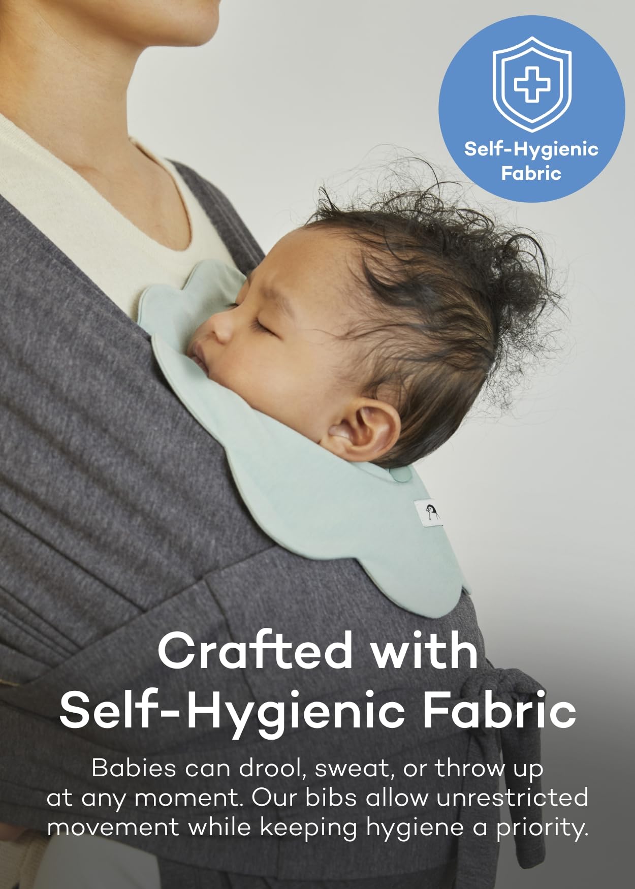 Konny Baby Bibs 5-Pack, 360 ° Rotate, New Year Gifts, Soft and Absorbent Bandana Drooling for Boys Girls baby Essentials(Set 5 - Mint, Pink, Beige, Wine Dot, Creamy Gingham)