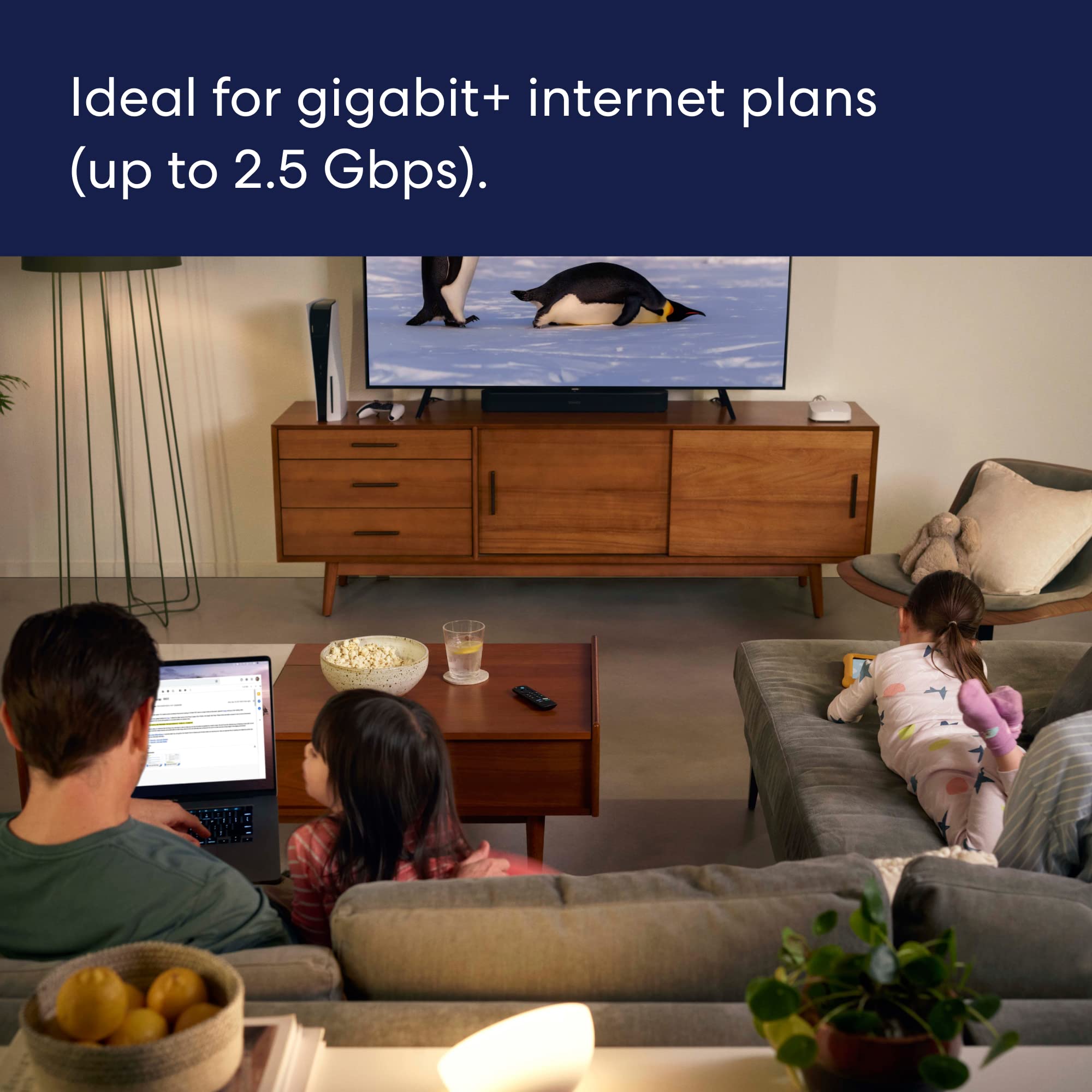 Amazon eero Pro 6E mesh wifi router (newest model) - 2.5 Gbps Ethernet, Coverage up to 4,000 sq. ft., Connect 100+ devices, 2-Pack