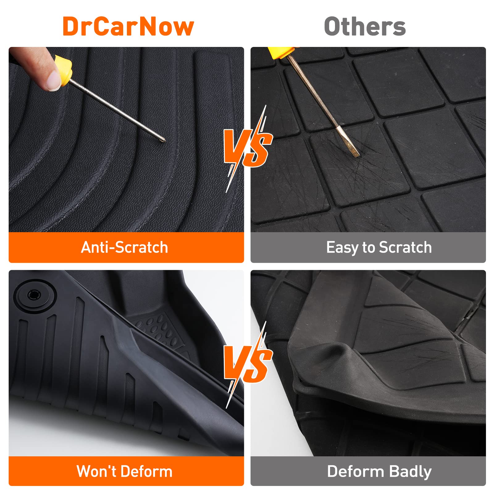 for Ford Edge Floor Mats Trunk Mat 2024 2023 2022 2021 2020 2019 2018 2017 2016 2015, for Ford Edge ST Floor Mats 2024 2015-2023, Custom Fit All-Weather Mats for Edge Accessories 2015-2024