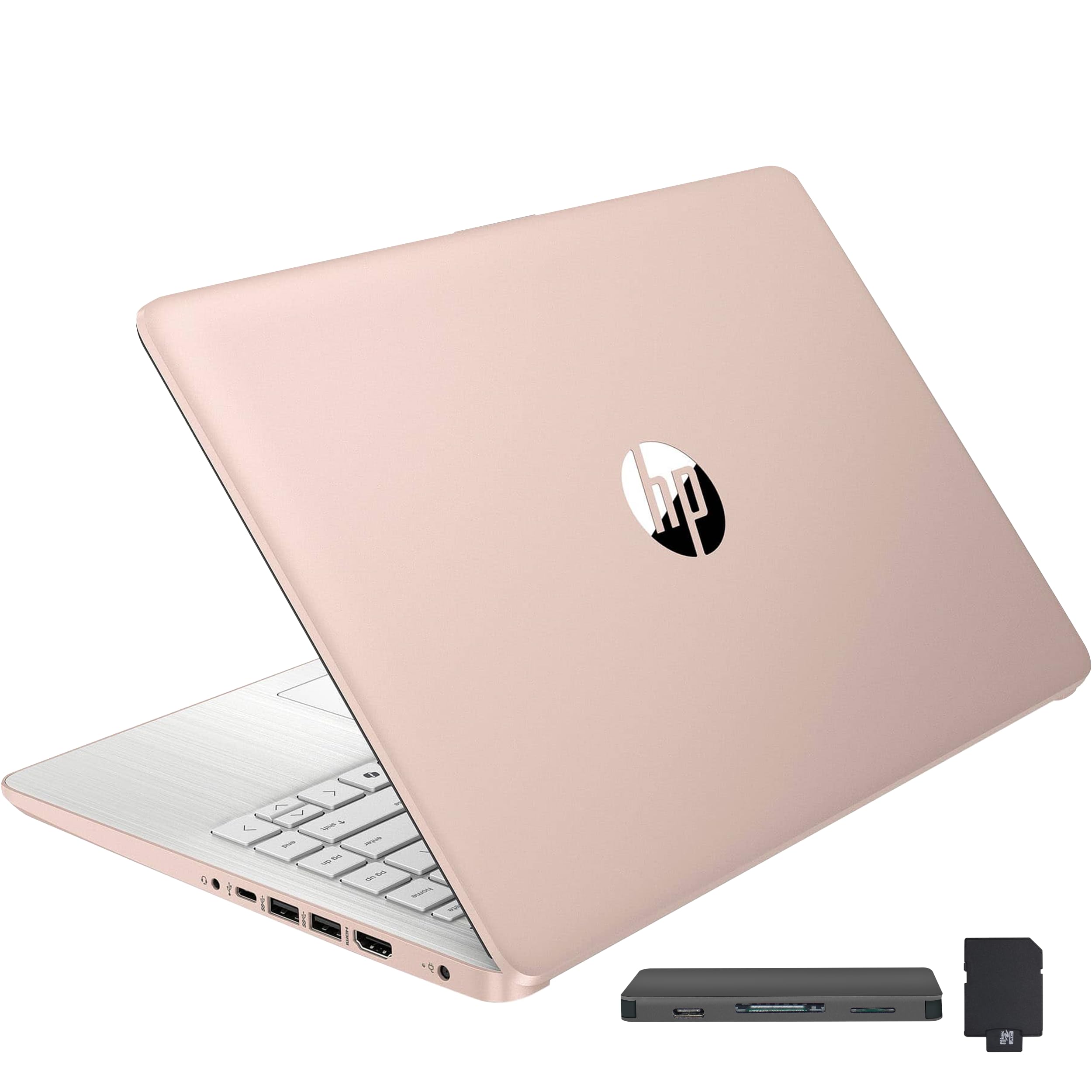 HP Stream 14" HD BrightView Laptop, Intel Celeron N4120, 16GB RAM, 416GB Storage (128GB eMMC + 288GB Docking Station Set), Intel UHD Graphics, 720p Camera, Wi-Fi, 1 Year Office 365, Win 11S, Gold