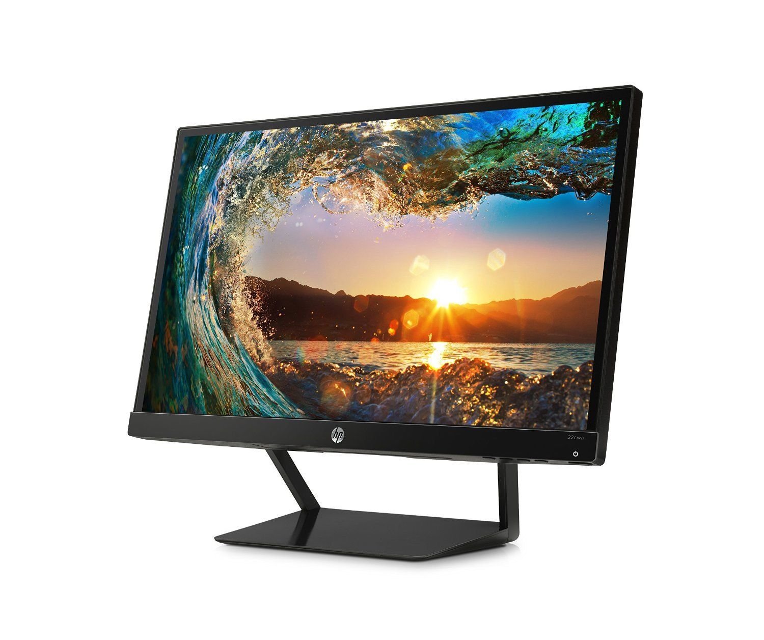 HP Pavilion 22cwa 21.5-Inch Full HD 1080p IPS LED Monitor, Tilt, VGA and HDMI (T4Q59AA) - Black