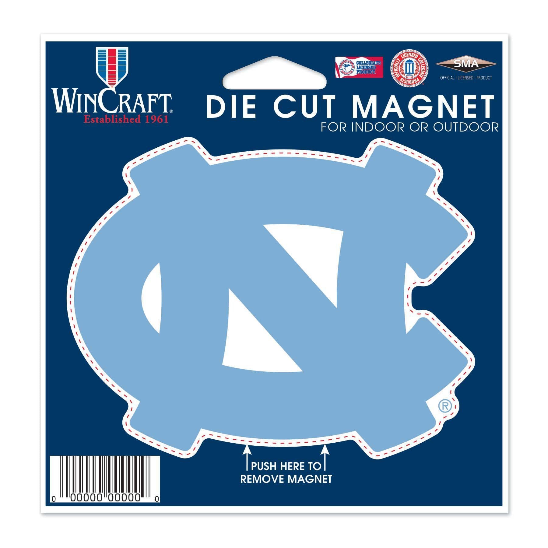 Wincraft NCAA University of North Carolina Die Cut Magnet, 4.5" x 6"