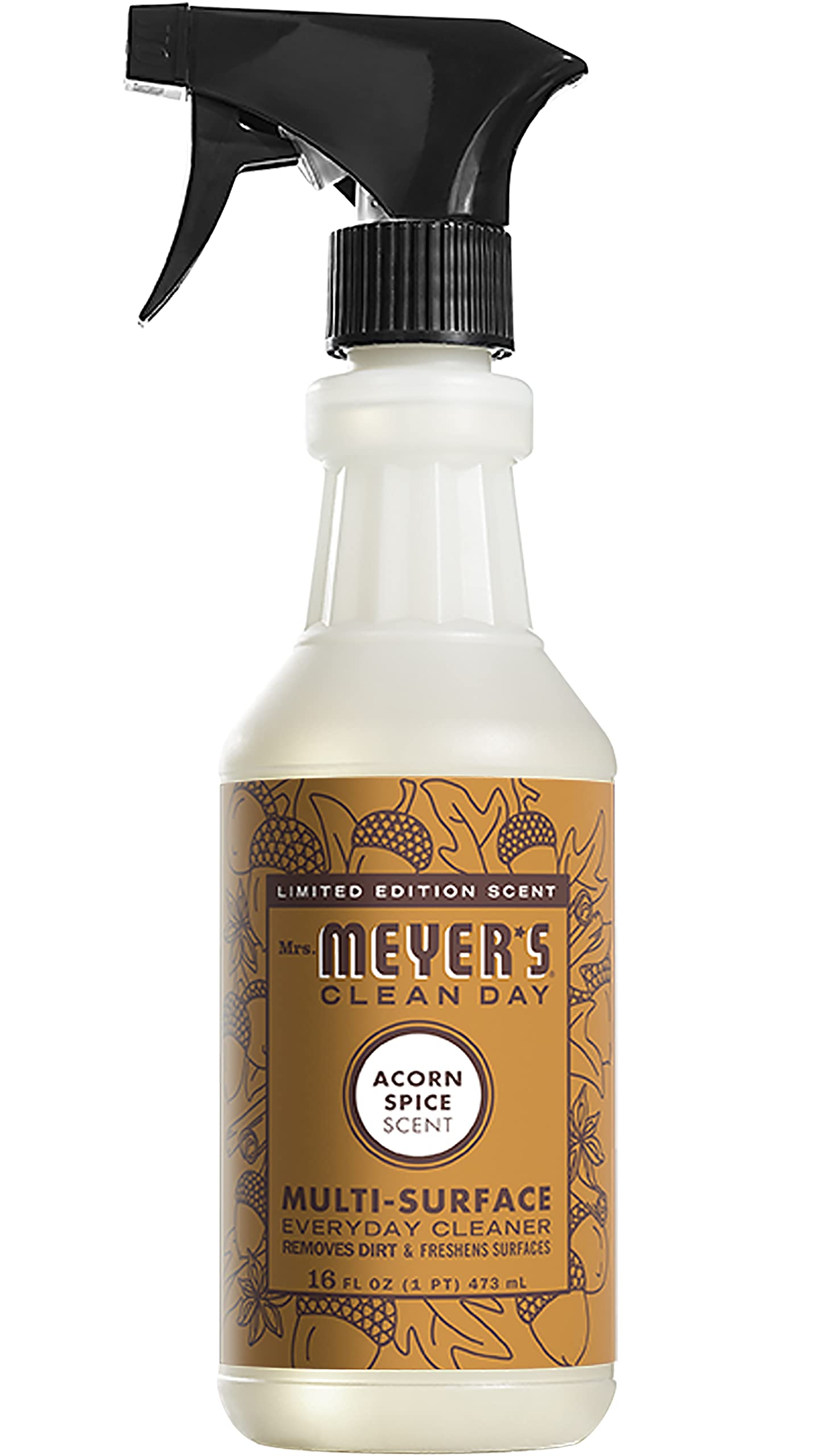 Mrs. Meyer’s Clean Day Multi Surface Everyday Cleaner, Acorn Spice Scent, Limited Edition Scent, Removes Dirt & Freshens Surfaces, 16 FL OZ Spray (Pack of 2)