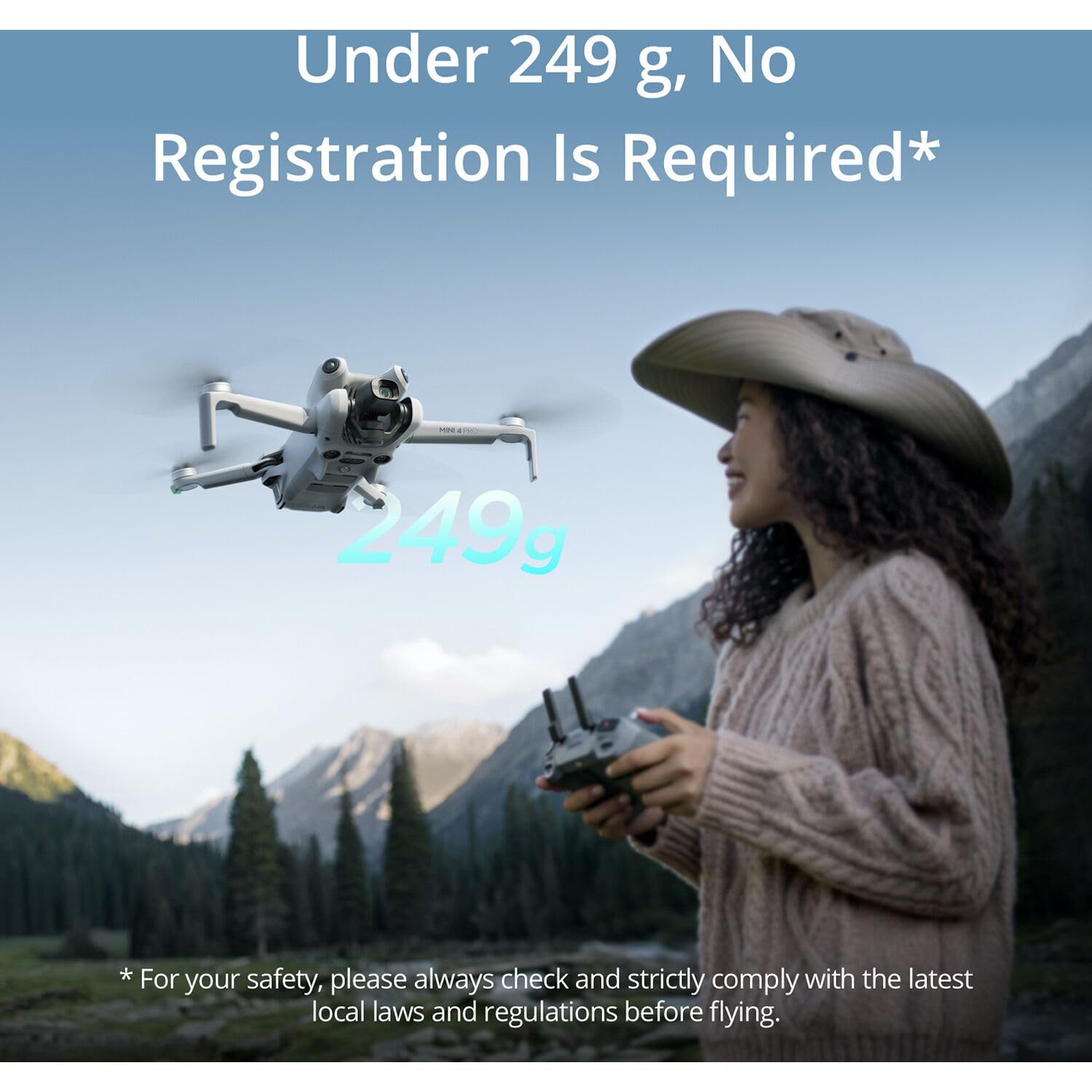 DJI Mini 4 Pro Drone Fly More Combo Plus with RC 2 Controller (With Screen) Folding Drone with 4K Video, Under 249g, 45 Mins Flight Time, Vision Sensing 3 Batteries Bundle with 2x 128GB Memory Card, CPS 2 Year Warranty + Pilot Kit