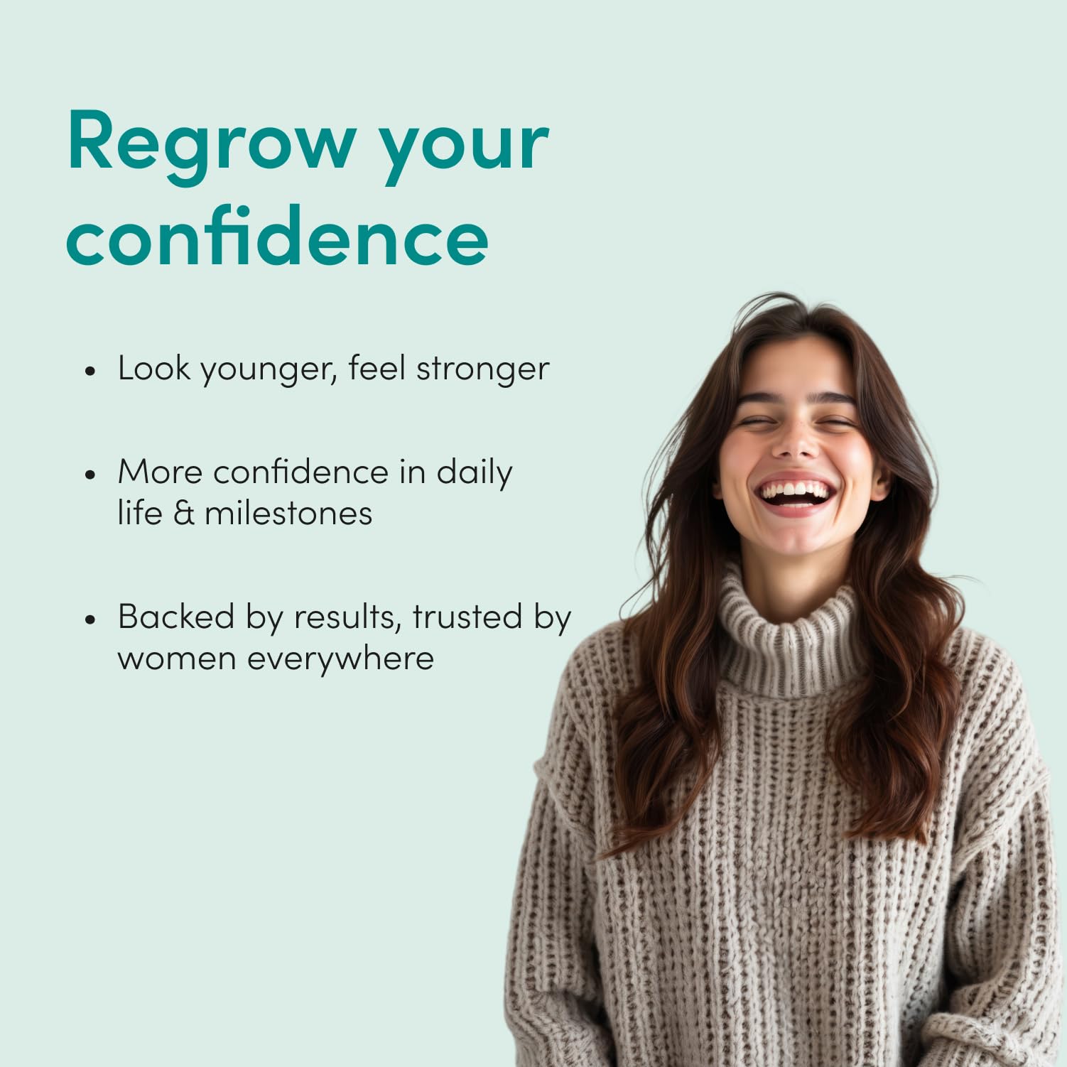 hers Triple Threat Shampoo, Conditioner, and 2% Minoxidil Set - Biotin, Saw Palmetto, & Pumpkin Seed Oil - Supports Hair Regrowth for Women - Color-Safe & Paraben-Free - Napa Rose Scent - 3 Count