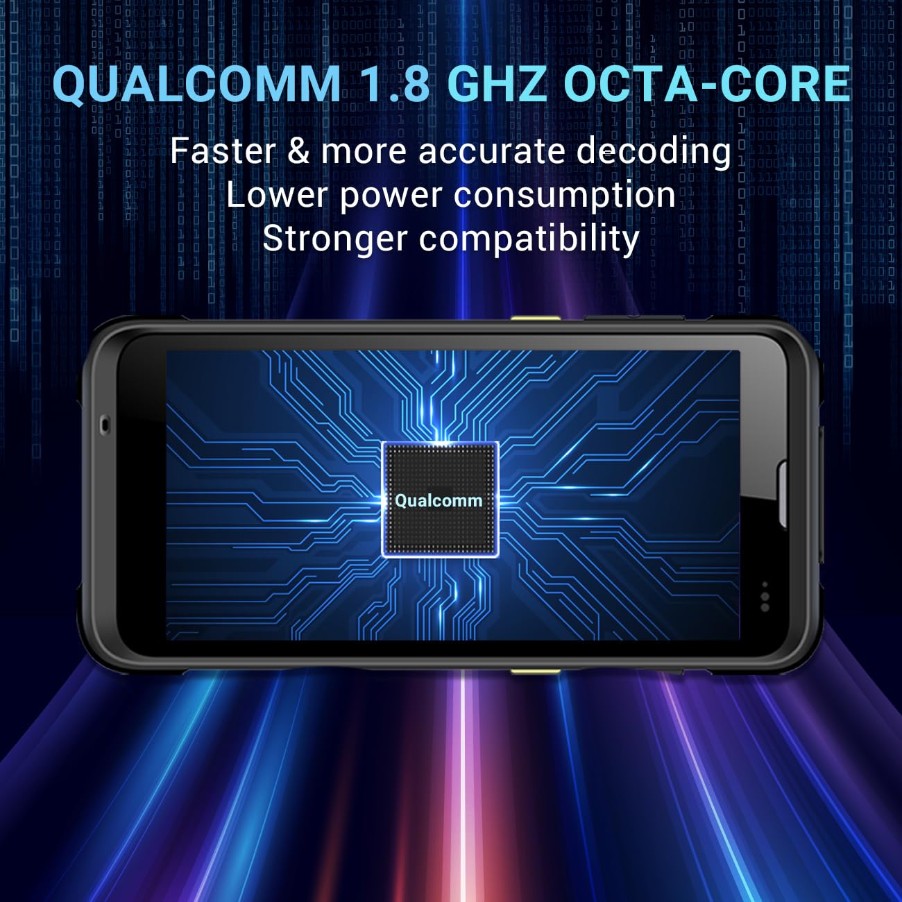 Tera Android Barcode Scanner with Charging Cradle Qualcomm CPU Handheld Rugged PDA QR 2D with Zebra SE4710 Scanner 5.5” HD Display Android 9.0 NFC 4G Wi-Fi GPS BT for WMS Management P166