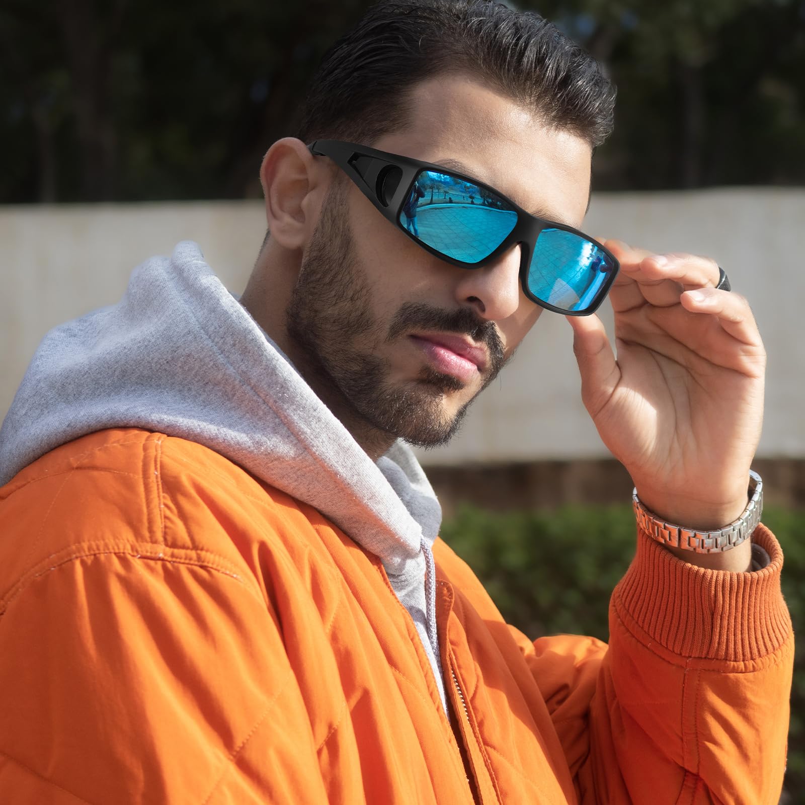 TJUTR Polarized Sunglasses Over Glasses for Women Men, UV Protection Shades Over Prescription Eyeglasses Sun Glasses