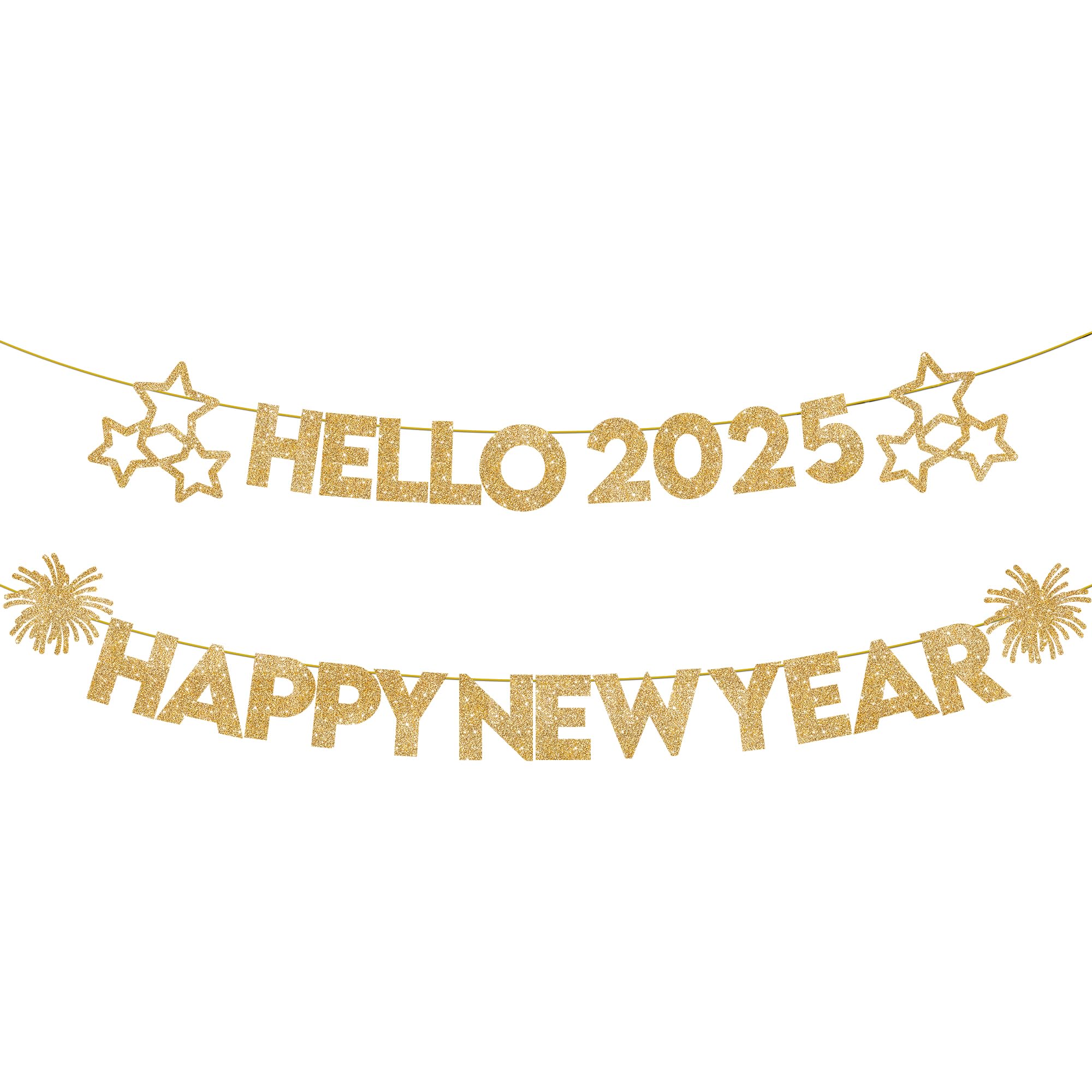 KatchOn, Happy New Year Banner - 10 Feet, No DIY | Hello 2025 Banner f
