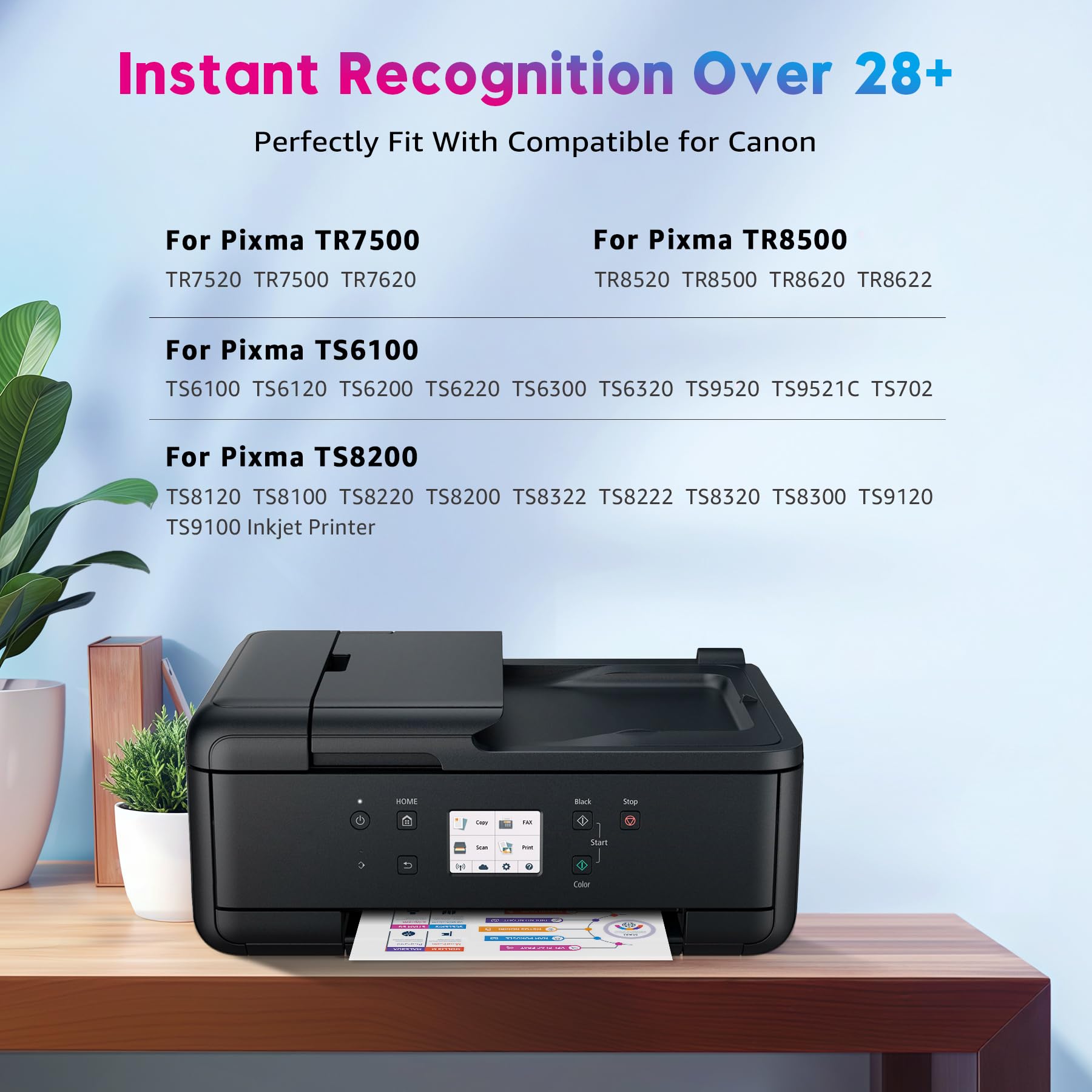 ONLYU Compatible Ink Cartridge Replacement for Canon 280 281 PGI 280 XXL CLI 281 XXL for PIXMA TR8520 TR7520 TS6120 TS6220 TS6320 TS8120 TS8220 TS9120 TS9520 TS9521C TS702 Printer (10 Pack)
