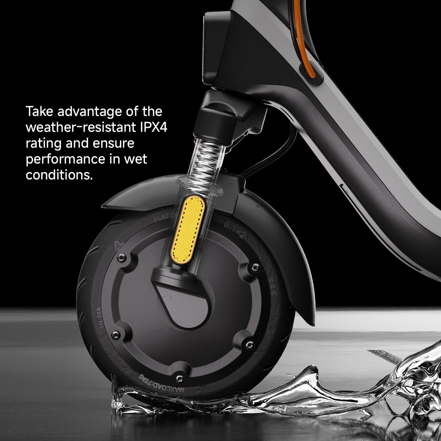 Segway Ninebot E2 Plus II Electric Scooter, 15.5 MPH, 16 Miles Max Range, Front Suspension, 8.1" Shock-Absorbing Tires, Dual Brakes, Scooter for Adults, UL-2272 2271 Certified