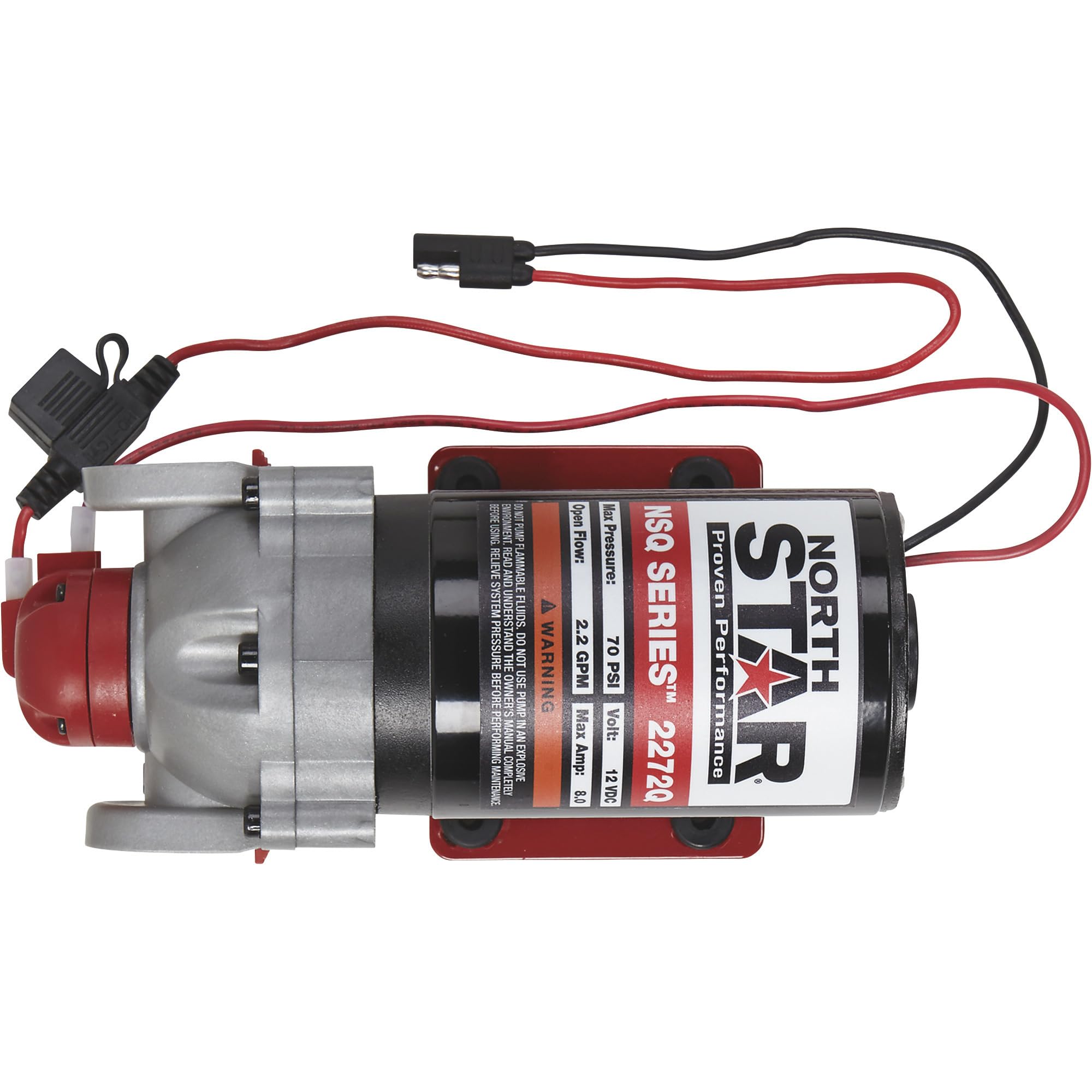 NorthStar NSQ Series 12V On-Demand Sprayer Diaphragm Pump with Quick-Connect Ports - 2.2 GPM