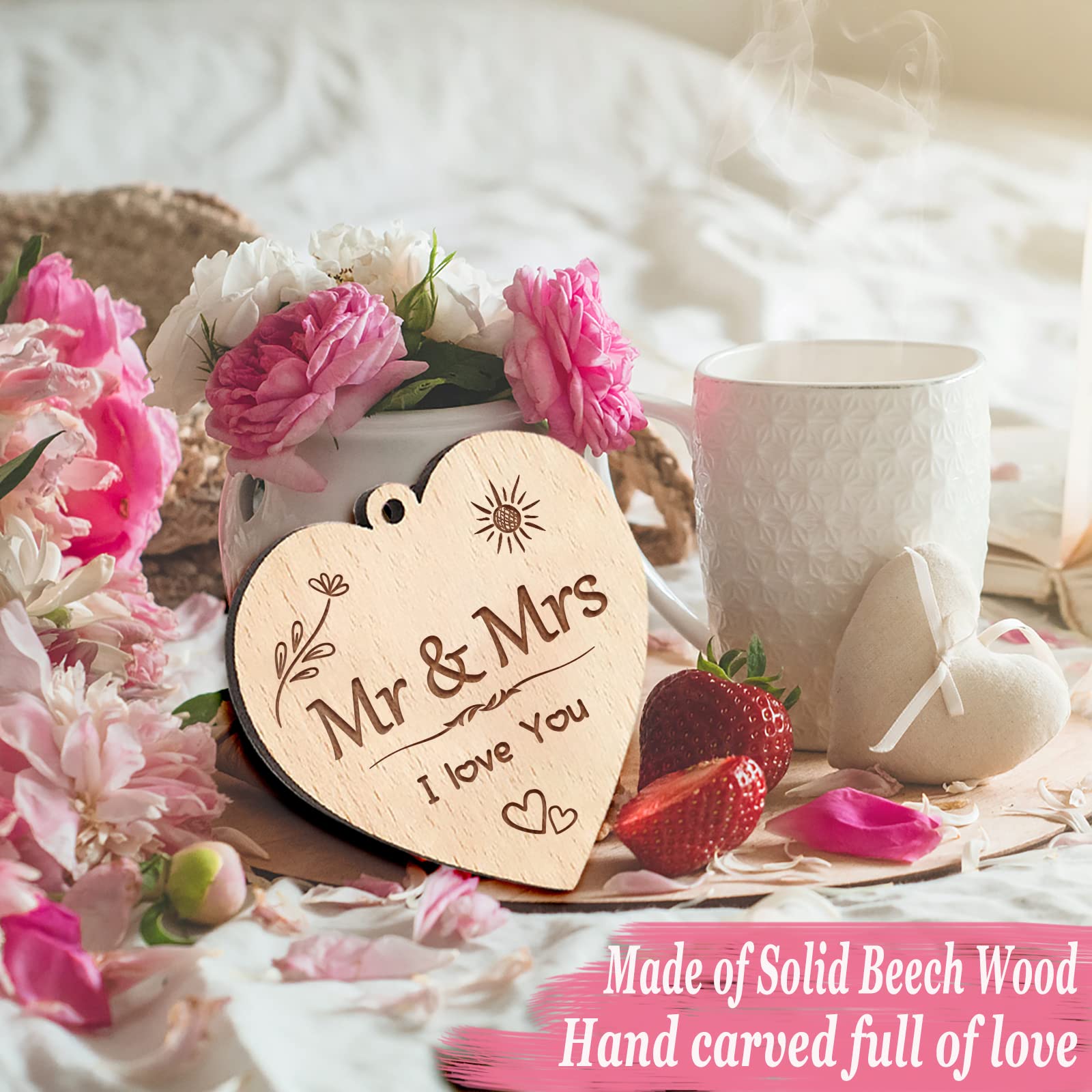 Hooweti Wedding Gifts, Wedding Picture Frame,Gifts for Bride And Groom, Newlywed Anniversary Valentines Gifts for Couples, Bride to Be Bridal Shower Gifts, Mr & Mrs Photo Frames 4x6