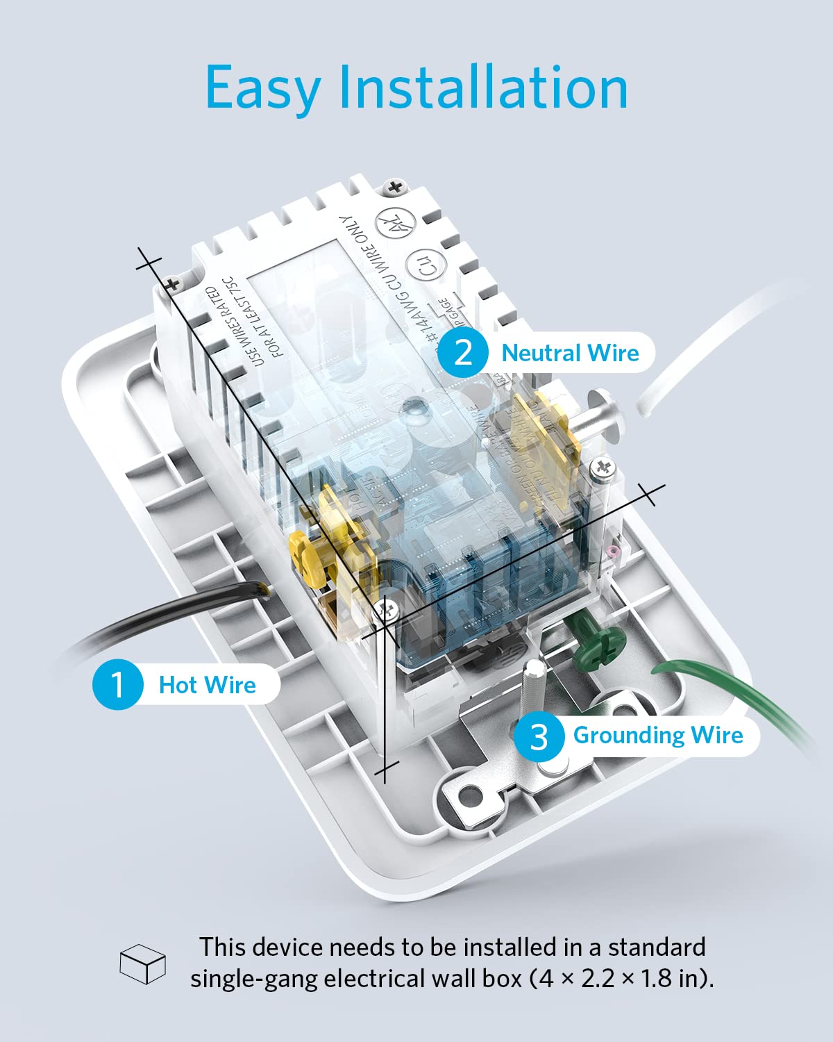 Anker USB C Wall Outlet, PowerExtend USB-C 1 2 Ports, and a 30W Power Delivery Port, Tamper Resistant Receptacles,ETL Listed