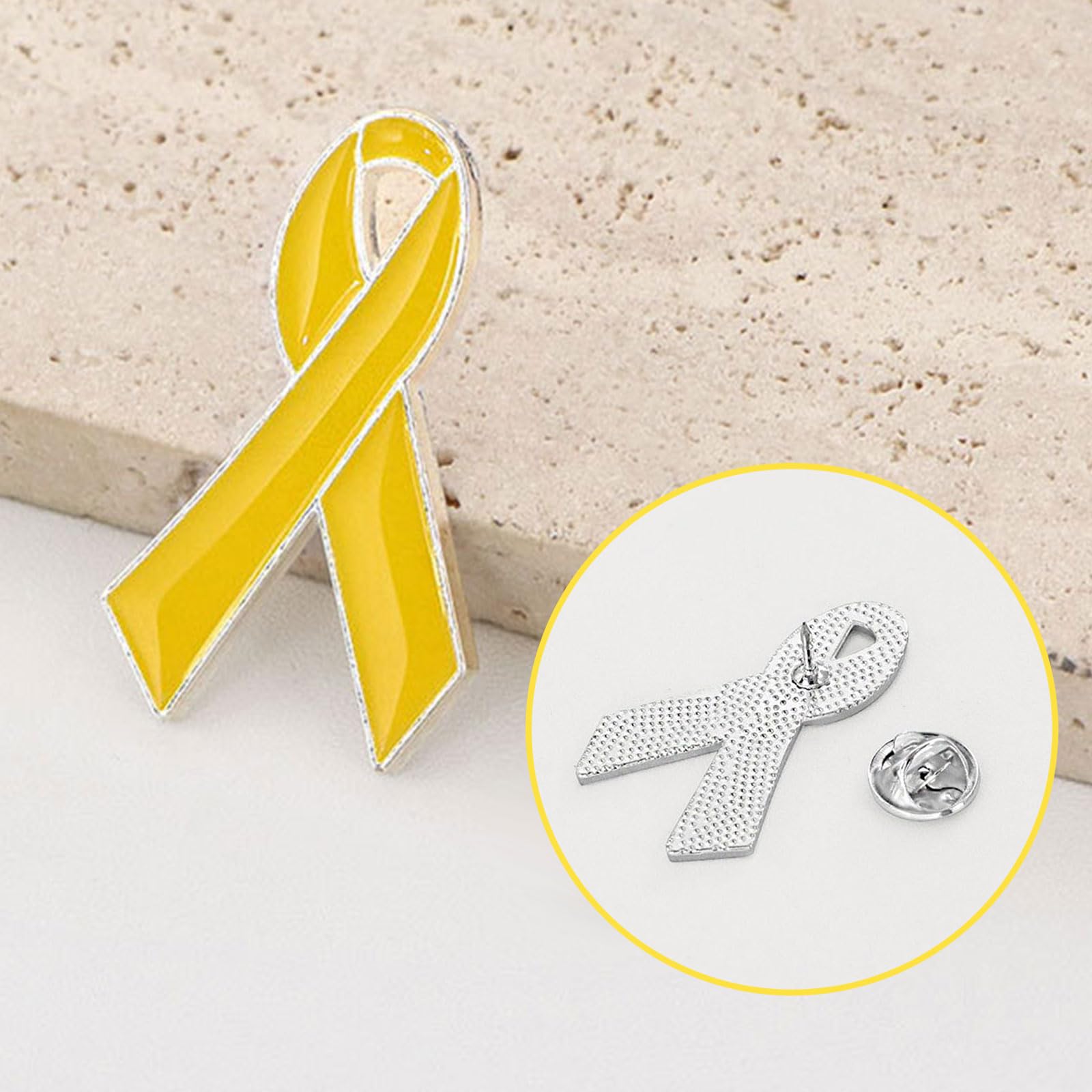 Yellow Ribbon Pin Hostages Israel Bring Them Home Pin Israel Pin Mental Health Awareness Pins Breast Cancer Pin Yellow Ribbon Breast Cancer Awareness Lapel Pin