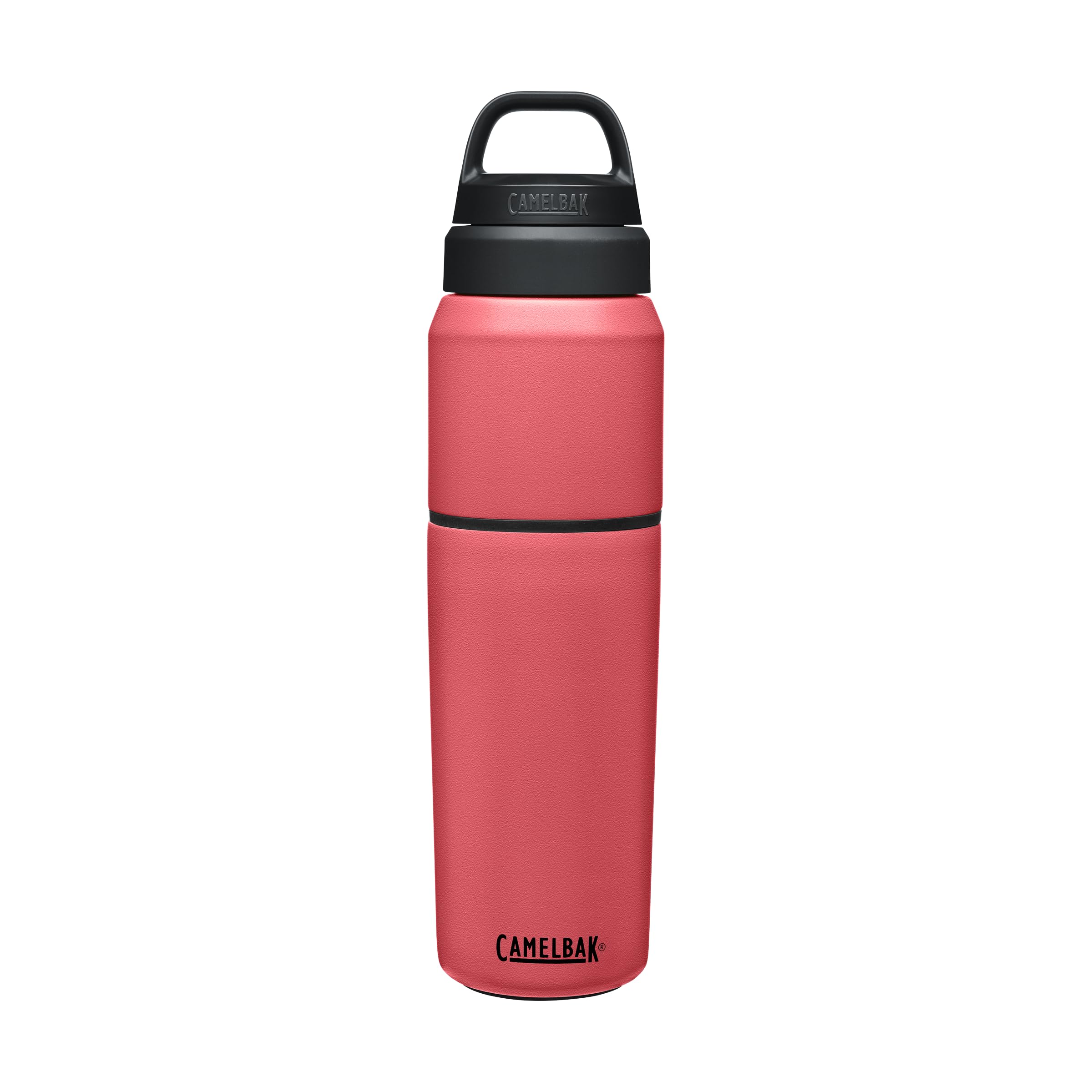 CamelBak MultiBev Water Bottle & Travel Cup – Vacuum Insulated Stainless Steel - Wild Strawberry - 22oz Bottle & 16oz Cup