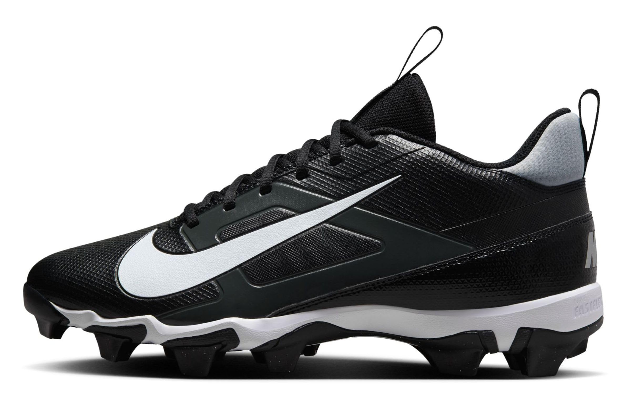 Nike Alpha Menace 4 Shark Football Cleats (Wide) (Black, US Footwear Size System, Adult, Men, Numeric, Wide, 10)