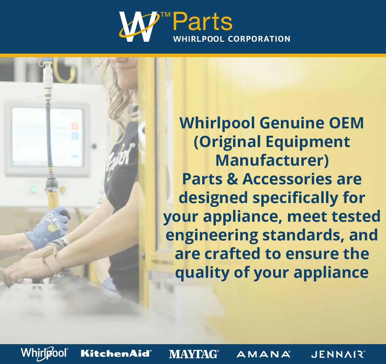 Whirlpool W11130362 Genuine OEM Top Load Washer Suspension Rod Kit Replacement Part – Replaces W10594080, W10735786, W10748956, W10780040, and more