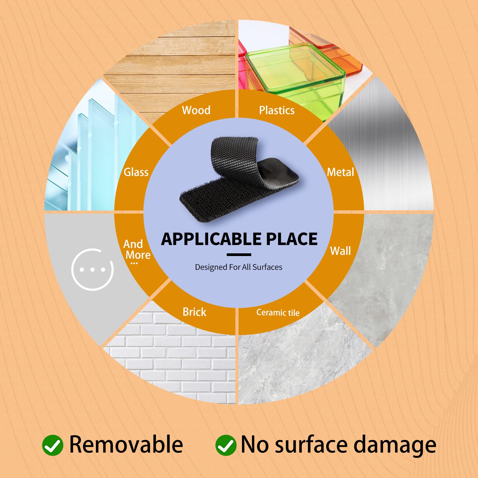 PHIXBEAR 30 Sets Industrial Heavy Duty Hook and Loop Strips with Adhesive, Strong Back Adhesive Double Sided Hook Loop Tape, Black Sticky Fasten for Rough Surfaces,Indoor or Outdoor Use,1.3x3.2 Inch