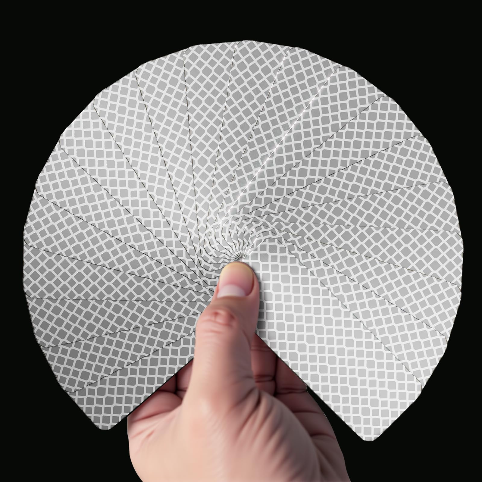 PHIXBEAR 20 Pcs Super Reflection Reflective Stickers Made of 3M DG3, Safety Reflective Tape for Car Bike Mailbox Helmet, White Reflective Tape Outdoor Waterproof 3.15" X 1.18"