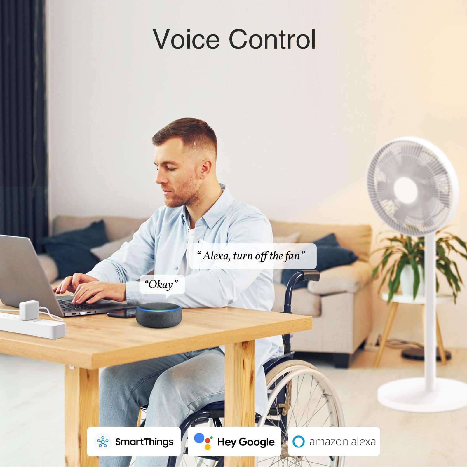 Ghome Smart Power Strip, 3 USB (2A1C 30W) and 6 Individually Controlled Outlets, WiFi Surge Protector Compatible with Alexa Google, Energy Monitor, 7ft Mountable Flat Plug with Overload Protection
