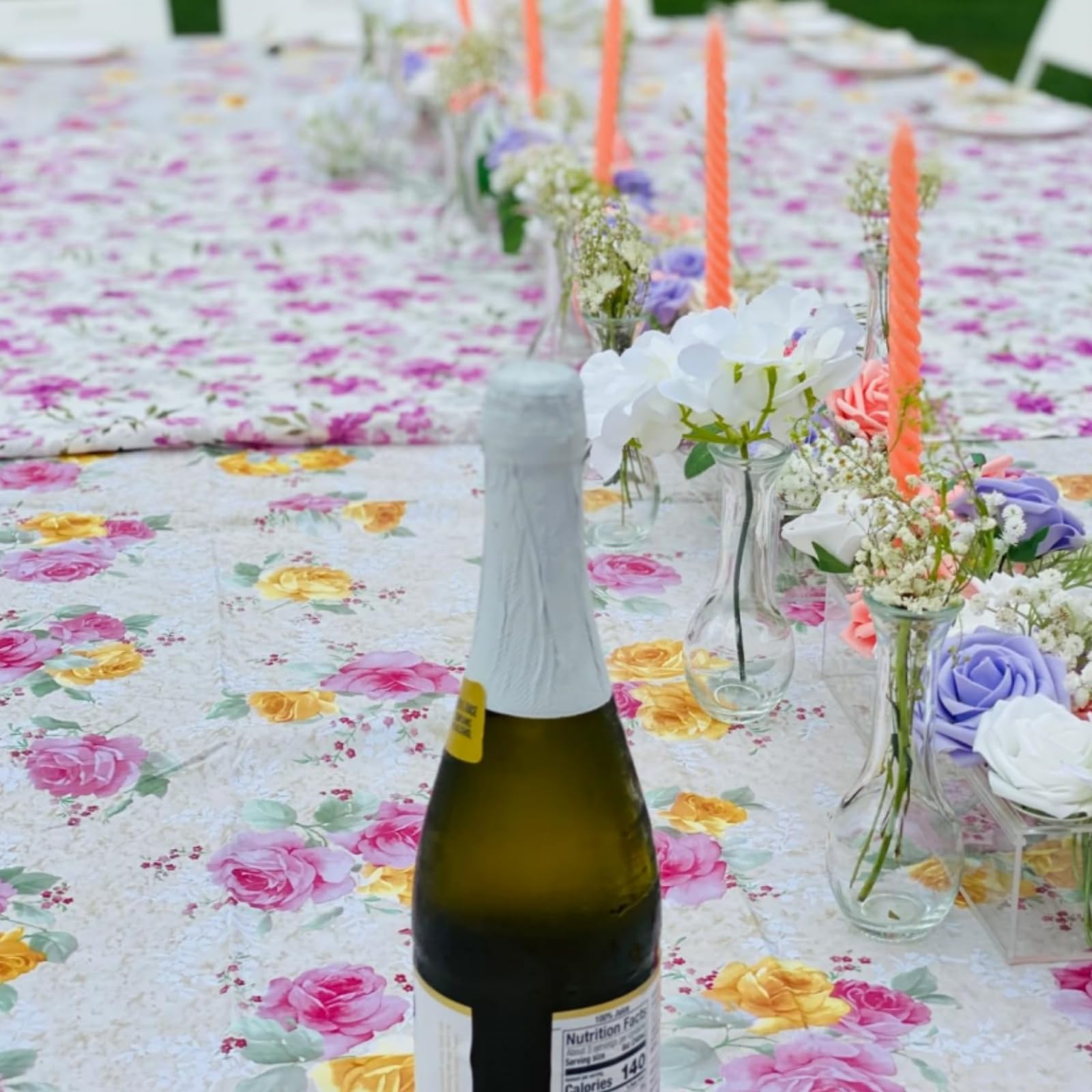 ZOOFOX Set of 16 Glass Bud Vase, Small Vases for Single Rose, Clear Glass Flower Bottle for Rustic Wedding Centerpieces, Home Table Flower Decor, Floral Arrangements