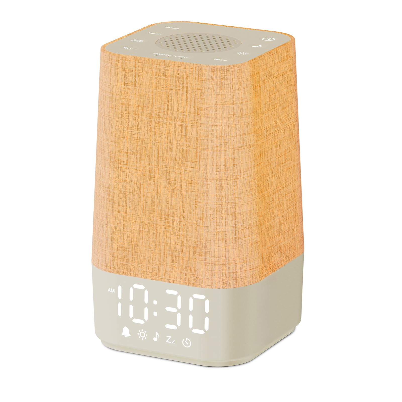 Wkzay White Noise Sound Machine: 30 Soothing Sounds, Sunrise Alarm Clock for Adults Gentle Wake Up, Adjustable Volume & Night Light, Timer - Easy to Sleep, Relax, Focus