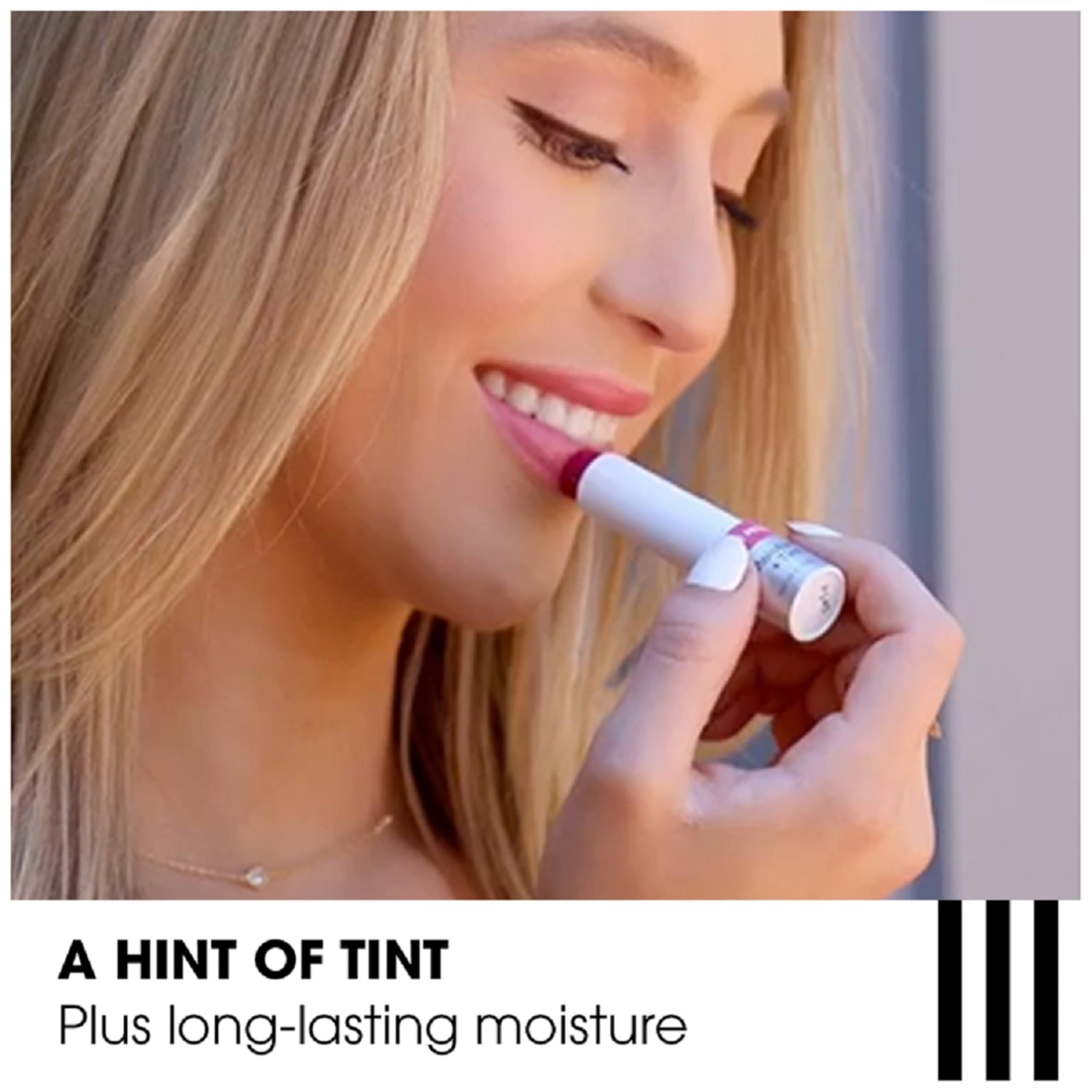 ChapStick Total Hydration Moisture + Tint Merlot Tinted Lip Balm Tube, Merlot Tinted ChapStick for Lip Care - .12 Oz