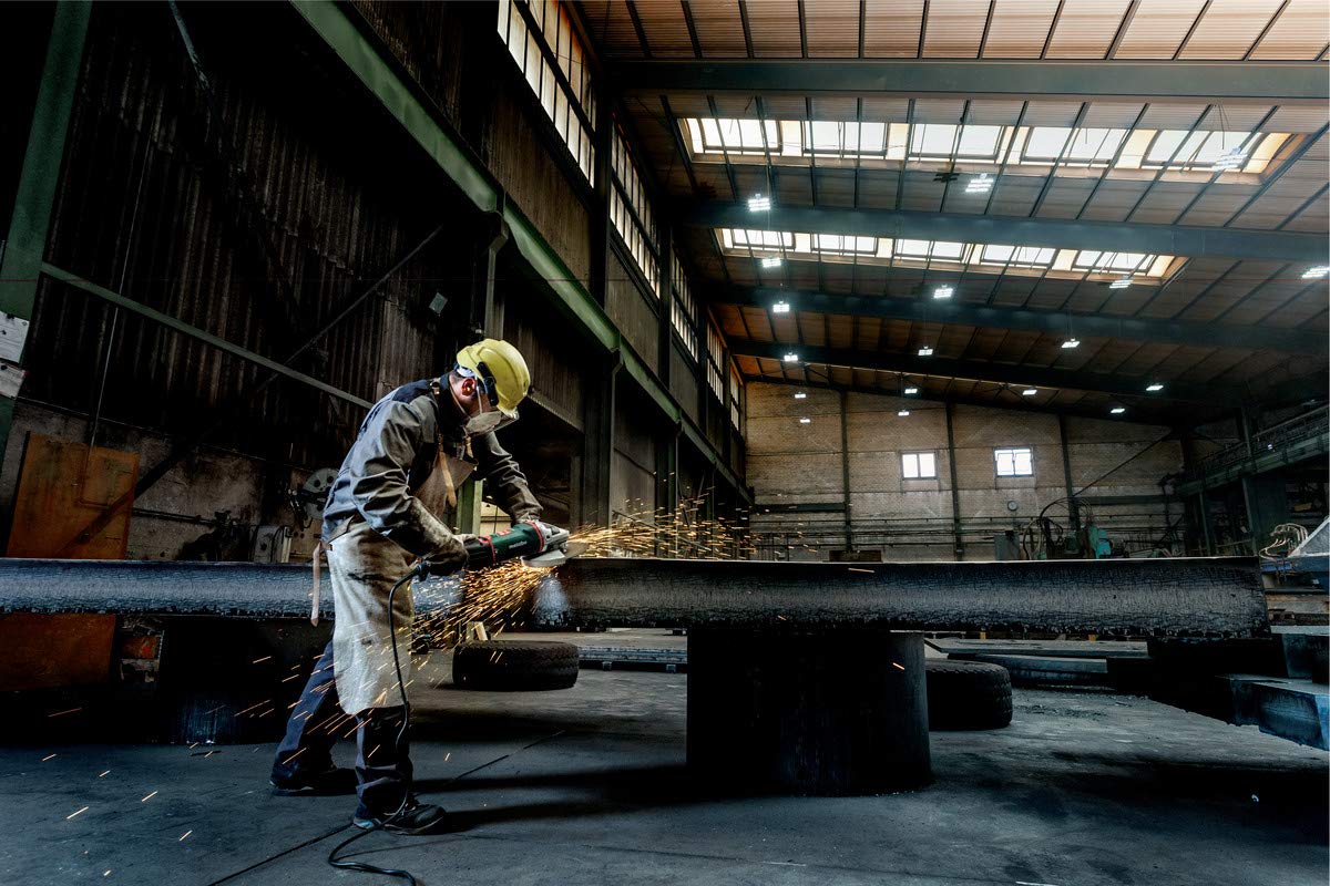 Metabo 9-Angle Grinder, 6,600 RPM, 15.0 Amp W/Lock-On Trigger, Performance Angle Grinders, W24-230 MVT, 606467420, Green