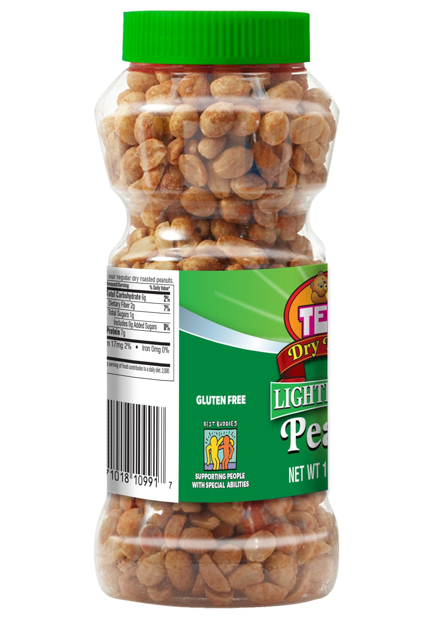 Teddie Premium All Natural Dry Roasted Peanuts (Lightly Salted, 16 Ounce (Pack of 1))