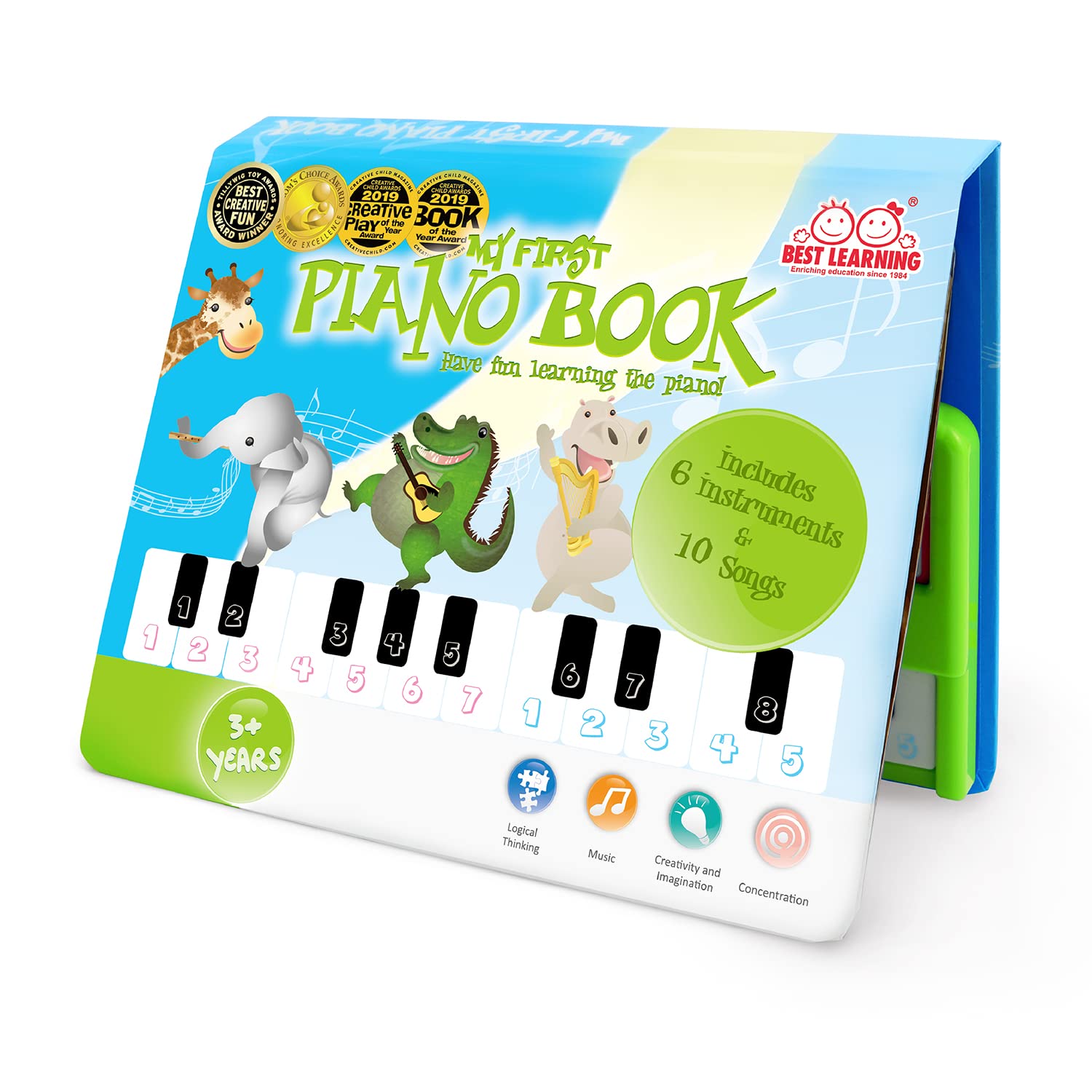 BEST LEARNING My First Piano Book - Educational Musical Toy for Toddlers Kids Ages 3-5 Years - Ideal 3, 4 Year Old Boy or Girl Christmas and Birthday Present