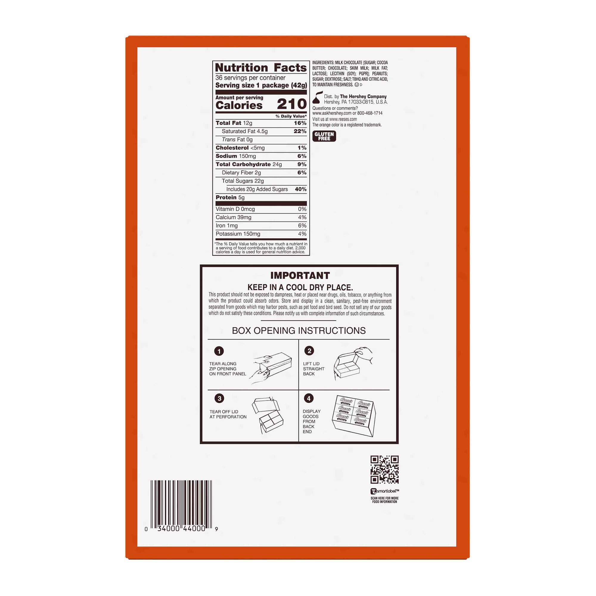 Reese's Peanut Butter Cups (1.5 Ounce, 36 Count)