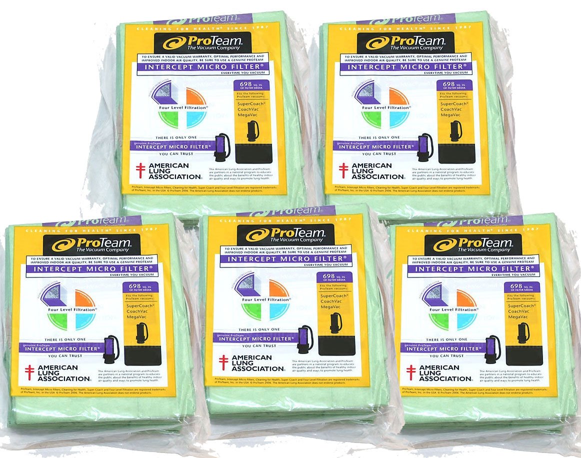 ProTeam 10 qt Backpack Bags - 5 Pack Bundle (100331)