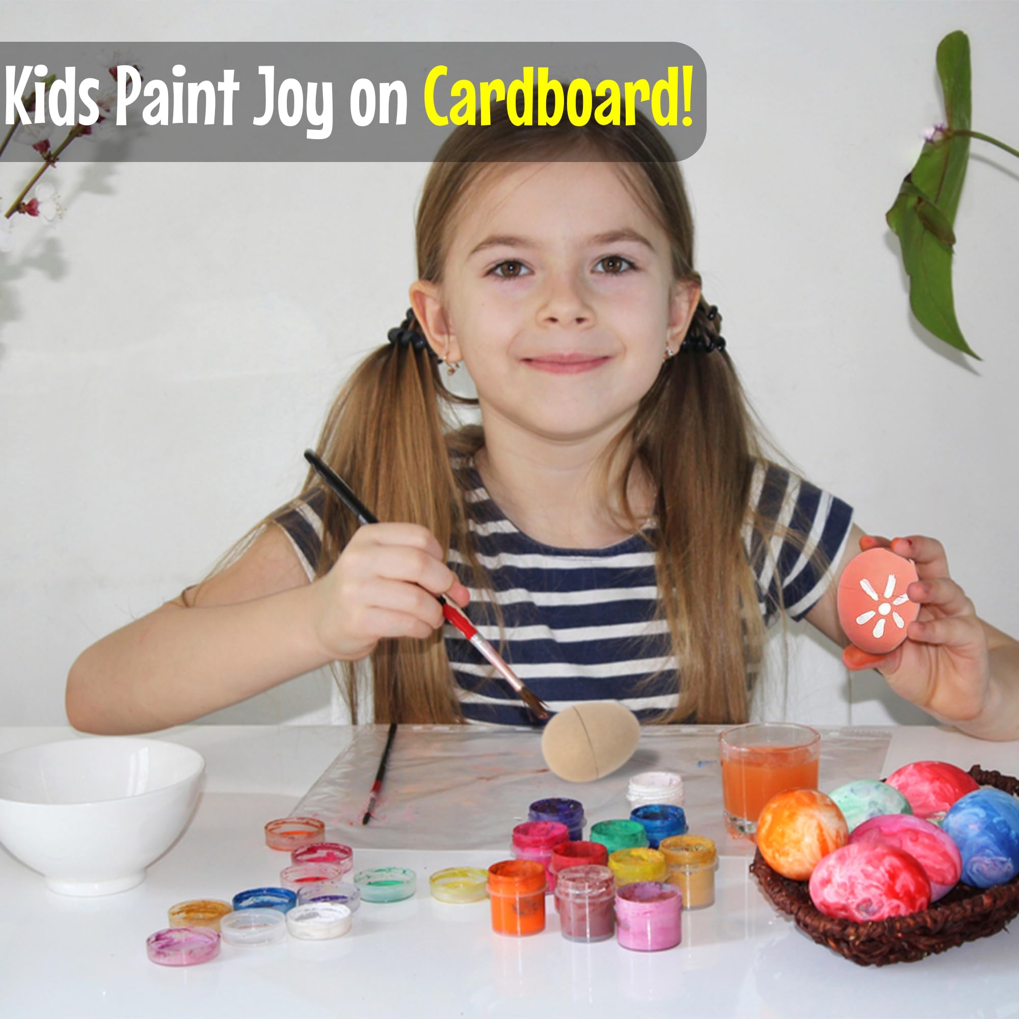 Fun Express DIY Easter Eggs - 12 Eggs - Paper Mache - Great for Easter Egg Decorating Alternatives and Home Decor, Crafts, School and Church Activities