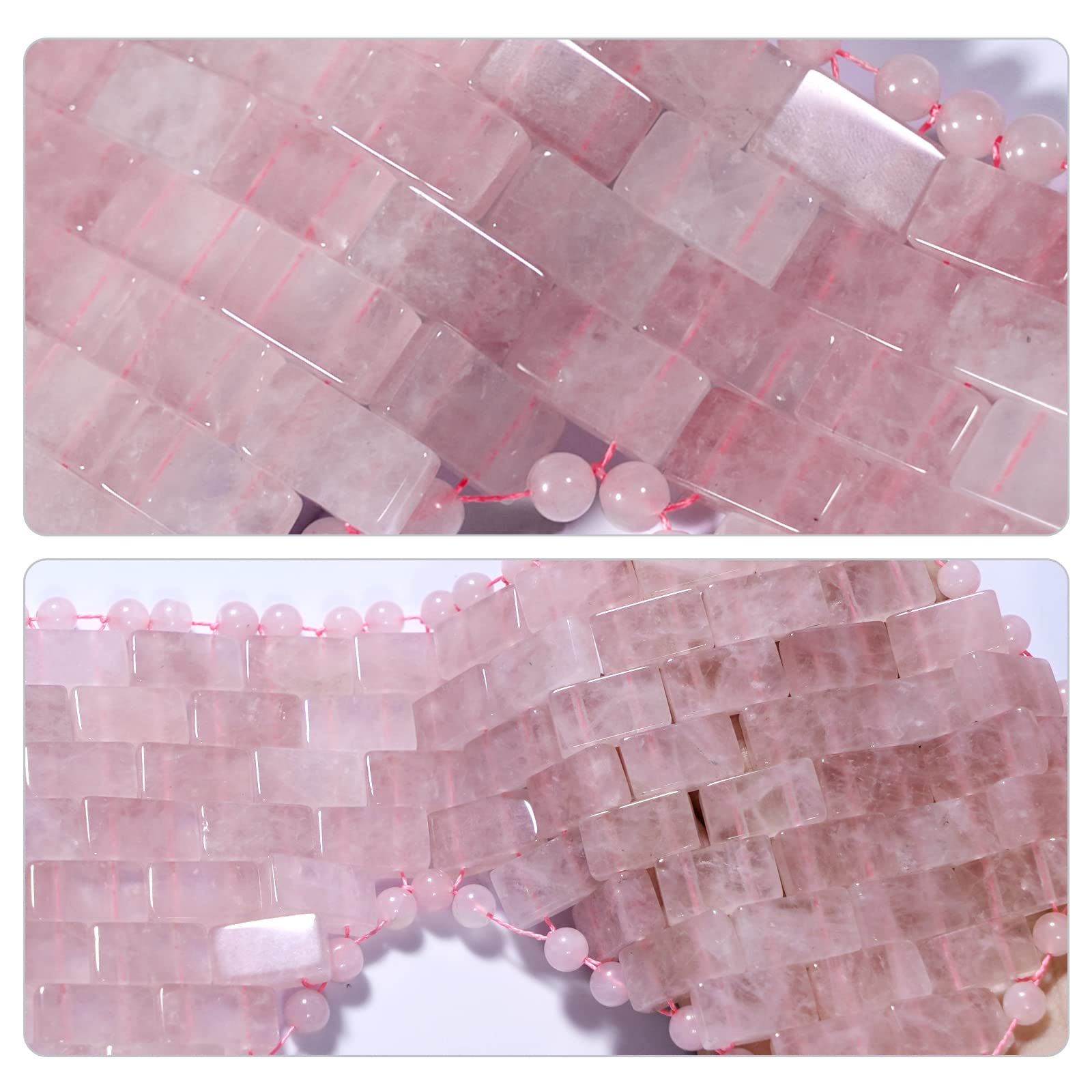 gemshan Quartz Eye Mask, Rose Jade Eye Mask Natural Crystal Sleep Mask, Eliminate Wrinkles Puffiness Headache and Migraine Relief Mask (#2-Rose Quartz)