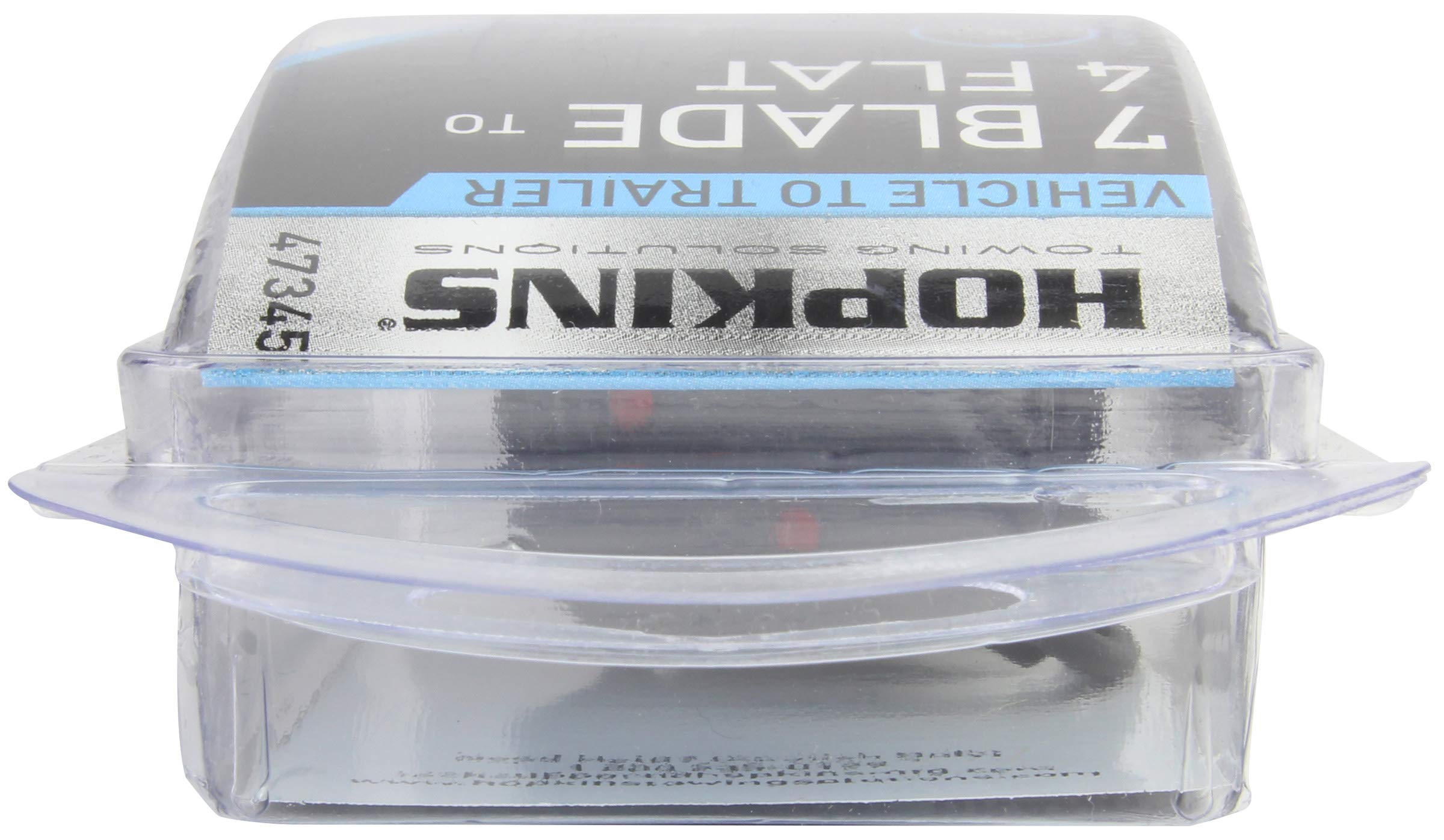 Hopkins 7 Blade to 4 Wire Flat Vehicle To Trailer Connector Adapter Plug, Universal Fit for Vehicles with 7 Blade Adapters (47345)