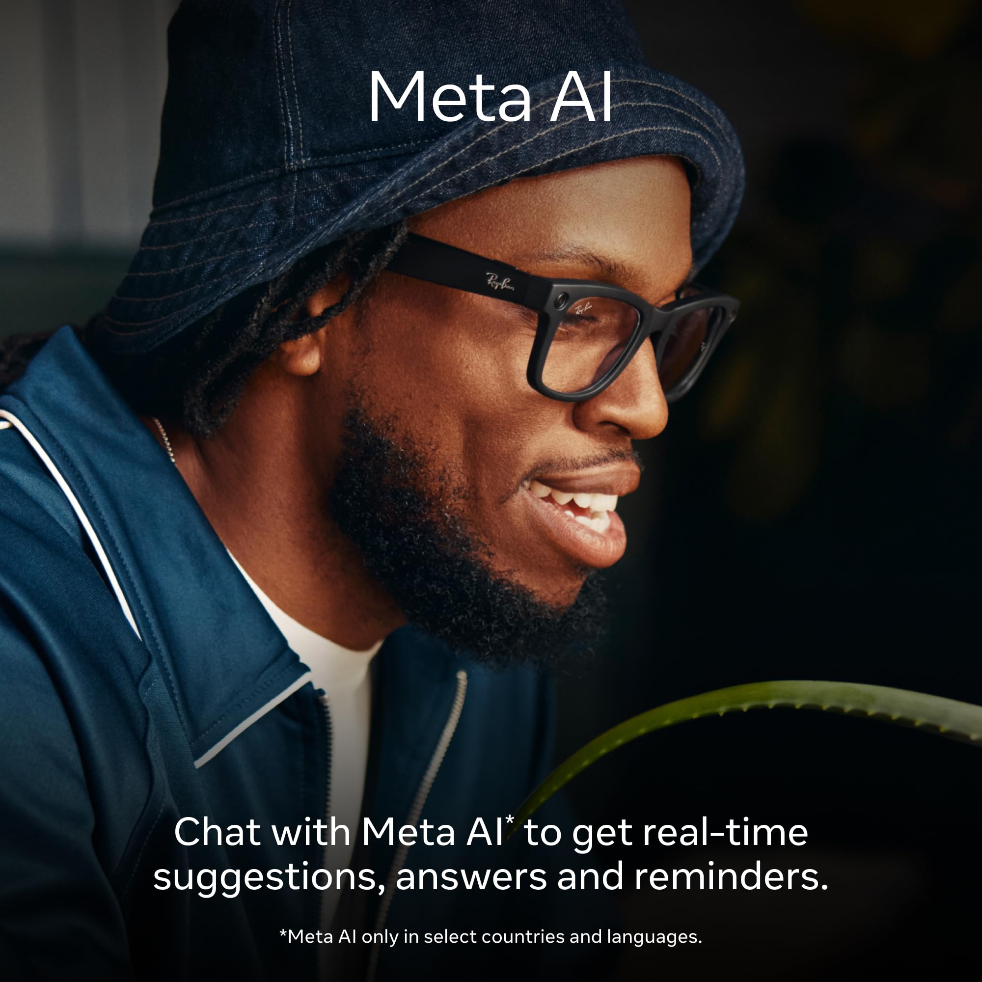 Ray-Ban Meta (Gen 1), Wayfarer, Shiny Black | Smart AI Glasses for Men, Women — 12 MP Ultra-Wide Camera, Open-Ear Speakers for Audio, Video Recording and Bluetooth — Green Lenses — Sunglasses
