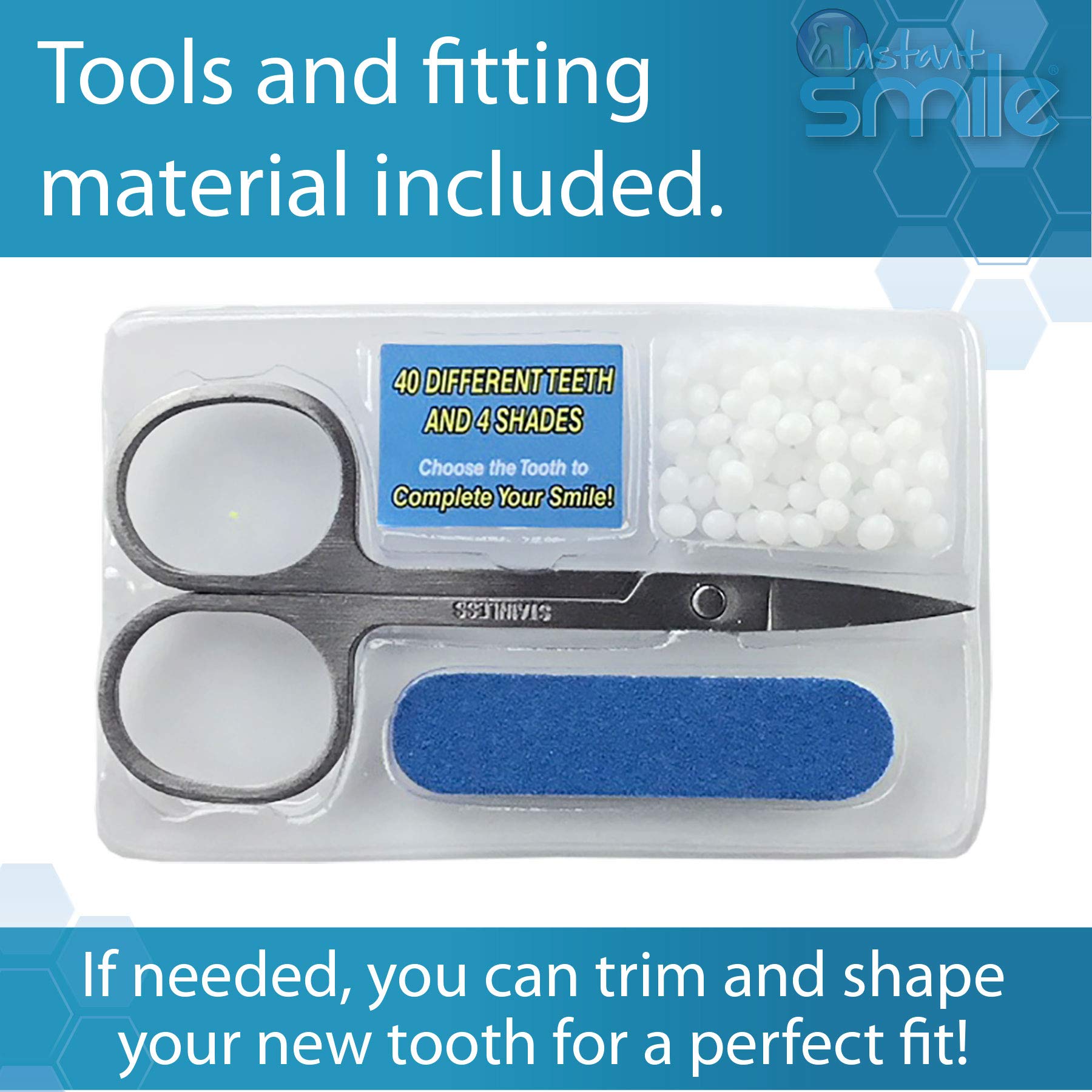 Instant Smile Complete Your Smile Temporary Tooth Replacement Kit - Replace a Missing Tooth in Minutes - Patented