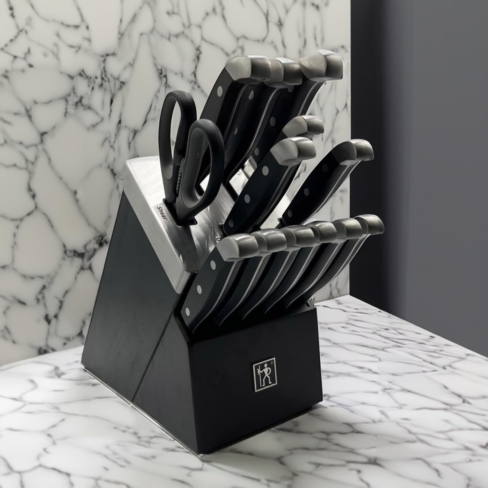 HENCKELS Statement Razor-Sharp 14-pc Self-Sharpening Knife Block Set, German Engineered Informed by 100+ Years of Mastery