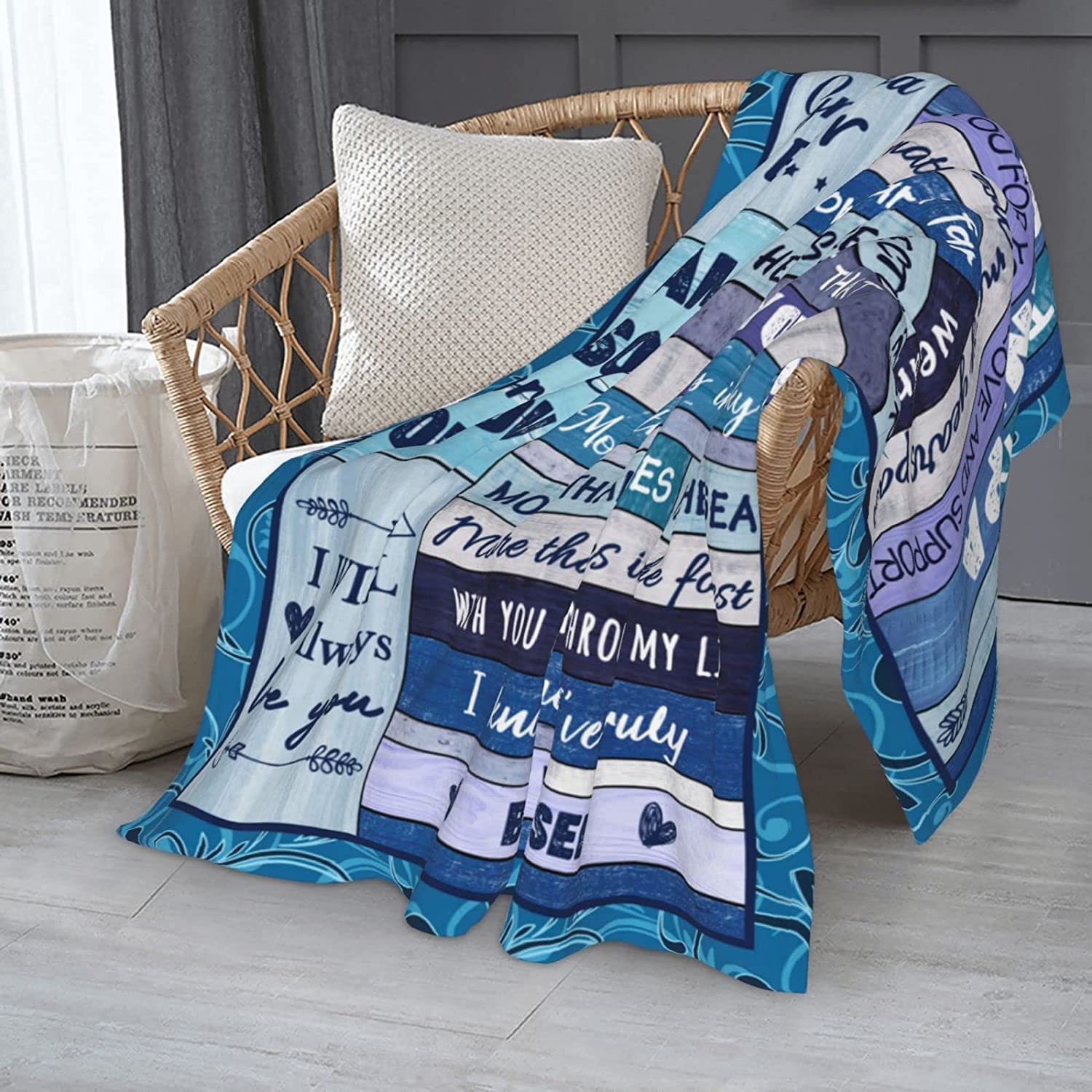 AJIIUSV Grandpa Gifts, Gifts for Grandpa from Granddaughter Grandson, Grandpa Gifts for Birthday, Fathers Day Christmas Thanksgiving Gifts for Grandpa Throw Blankets 50"x60"