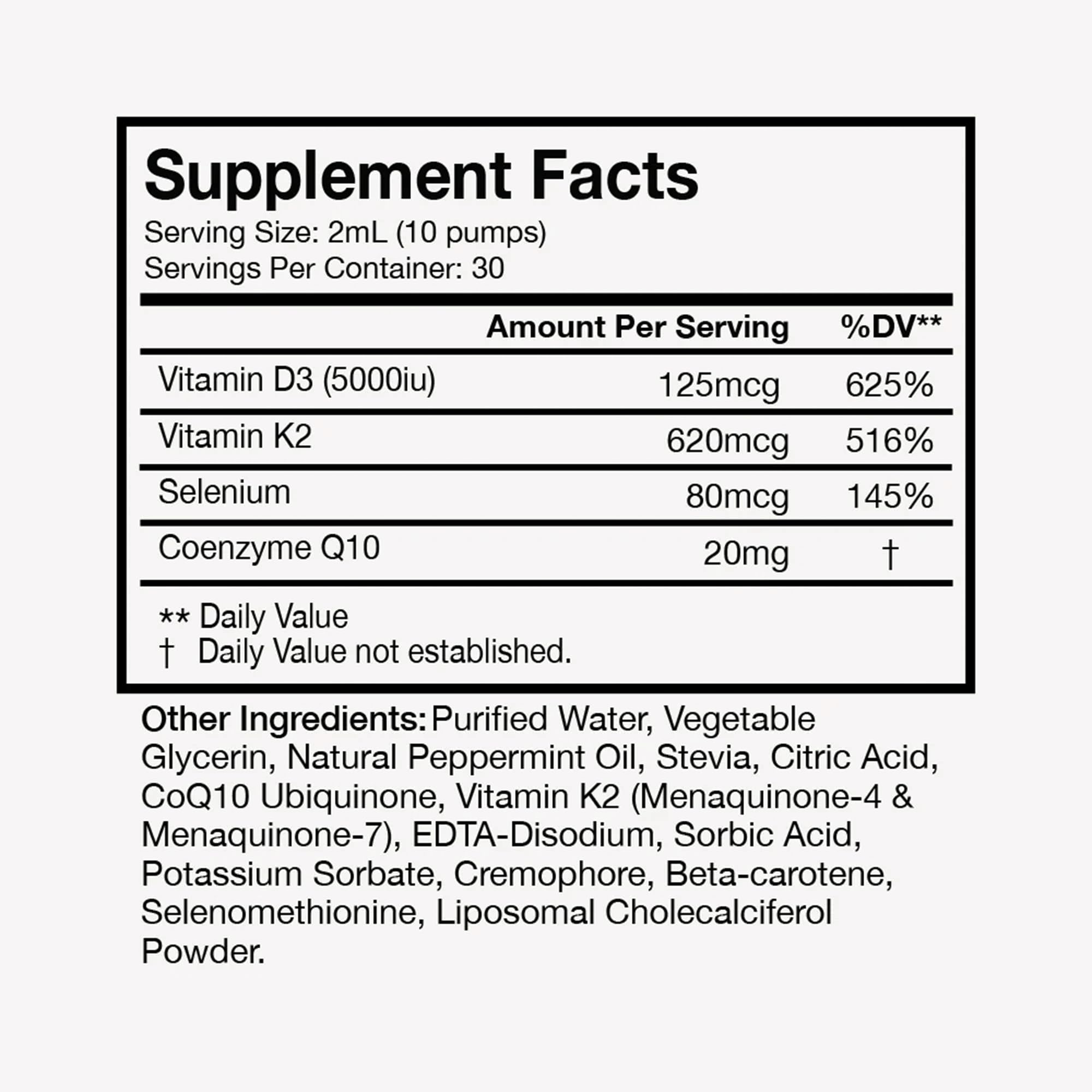 Terra Health Essentials - Liposomal Vitamin D3 + K2 | Bone Health & Calcium Absorption (1 Bottle, 30 Day Supply)