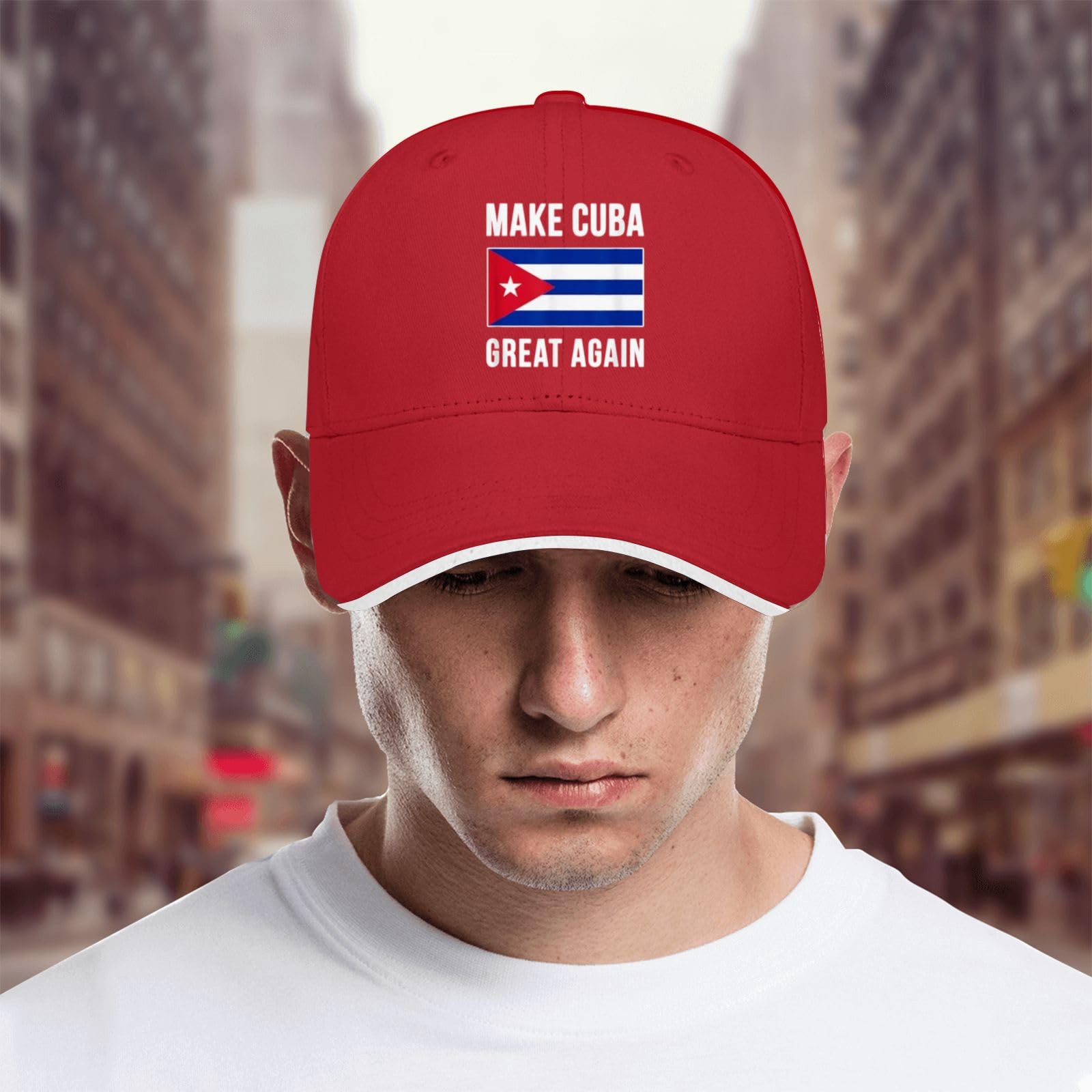 liabiliies Make Cuba Great Again Hat for Men Baseball Hats Funny Birthday Gifts for Men Red