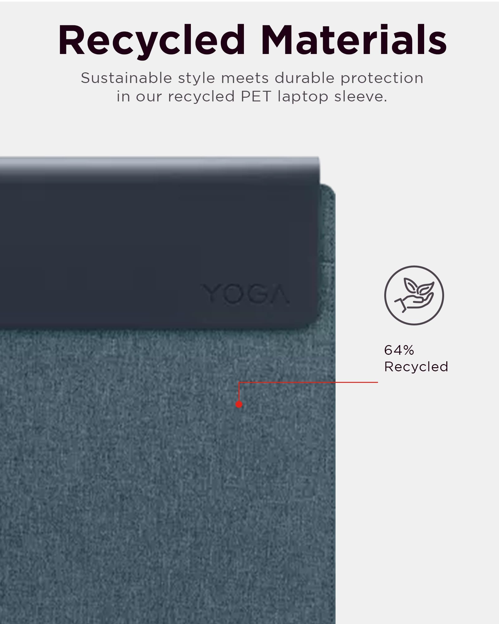Lenovo Slim Laptop Sleeve 14 Inch Notebook/Tablet - Compatible with MacBook Air/Pro - Eco-Friendly Lightweight Case with Accessory Pocket & Magnetic Closure - Teal
