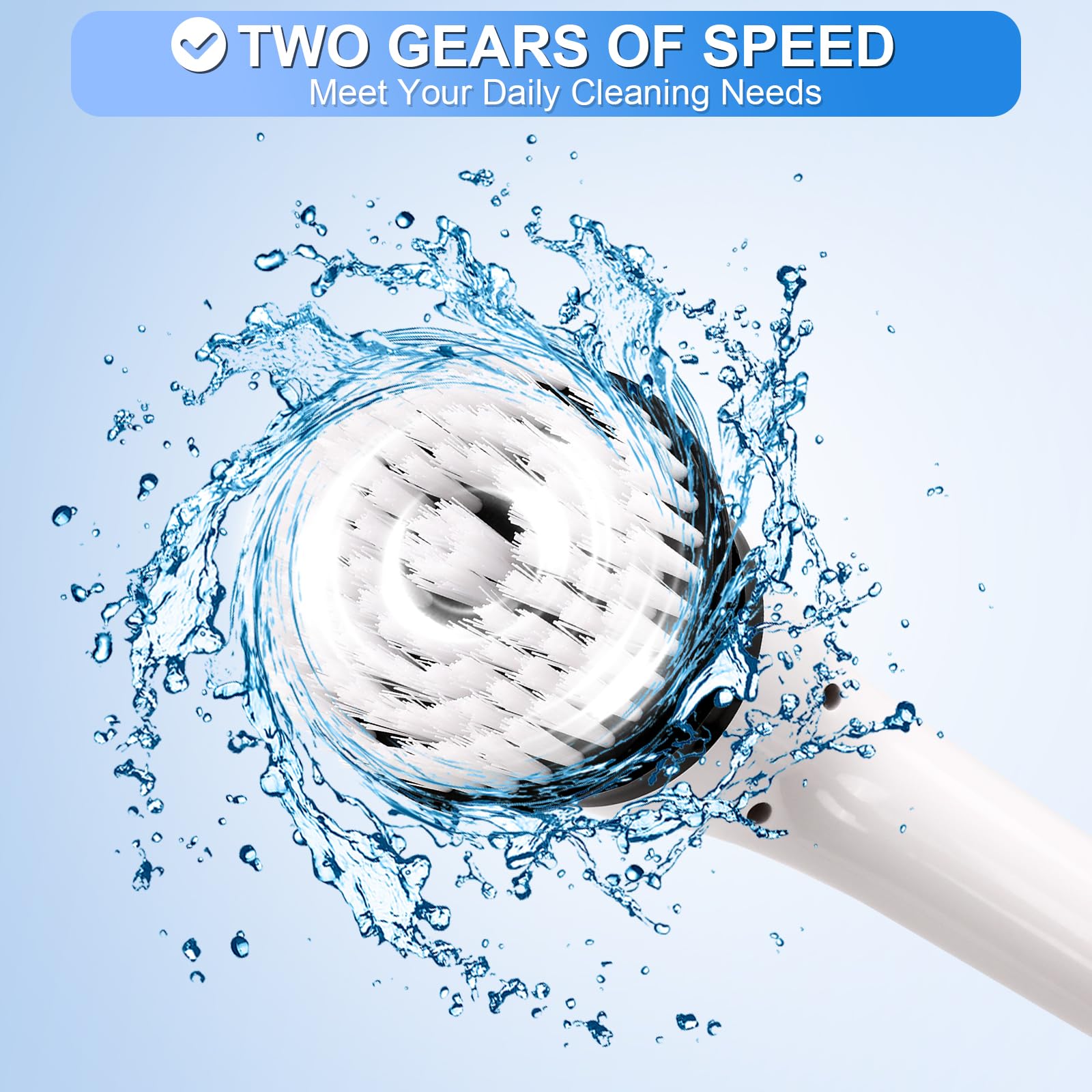 Electric Spin Scrubber, Cordless Cleaning Brush, 9 Replacement Head, Shower Cleaning Brush with Extension Arm for Bathroom, Tub, Tile, Floor