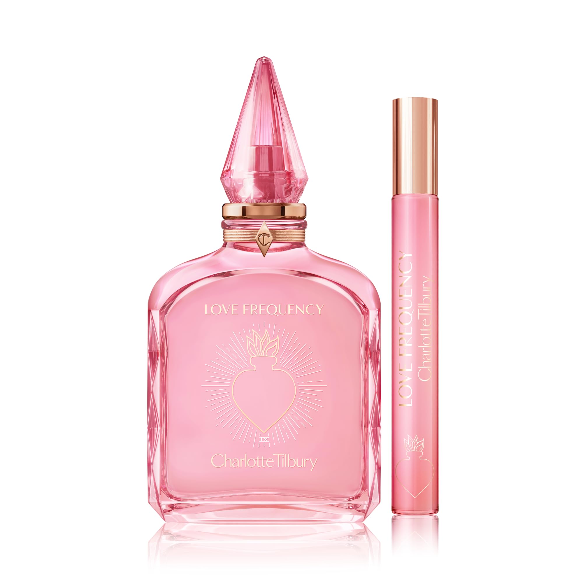 Charlotte Tilbury Love Frequency Eau De Parfum - Emotion-Boosting Floral Perfume Enriched with Naturally-Derived Oils - Long-Lasting Scent with Notes of Patchouli Musk & Rose (10ml)