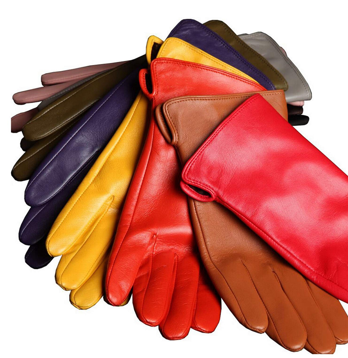 WARMEN Women's Touchscreen Texting Genuine Nappa Leather Glove Winter Warm Simple Plain Cashmere & Wool Blend Lined Gloves (X-Large (8), Black (2017 New Touchscreen/Cashmere Blend Lining))